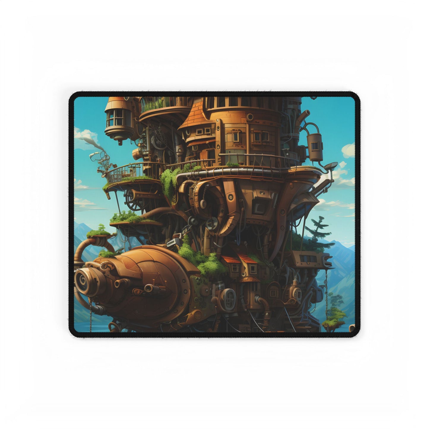 Oceanic Steampunk Treasure Dive: Underwater Adventure Artwork - Desk Mat
