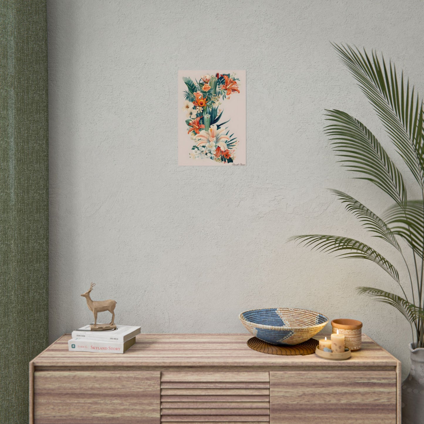 Whimsical Florida Map: A Fun Illustration of Sunshine State - Poster