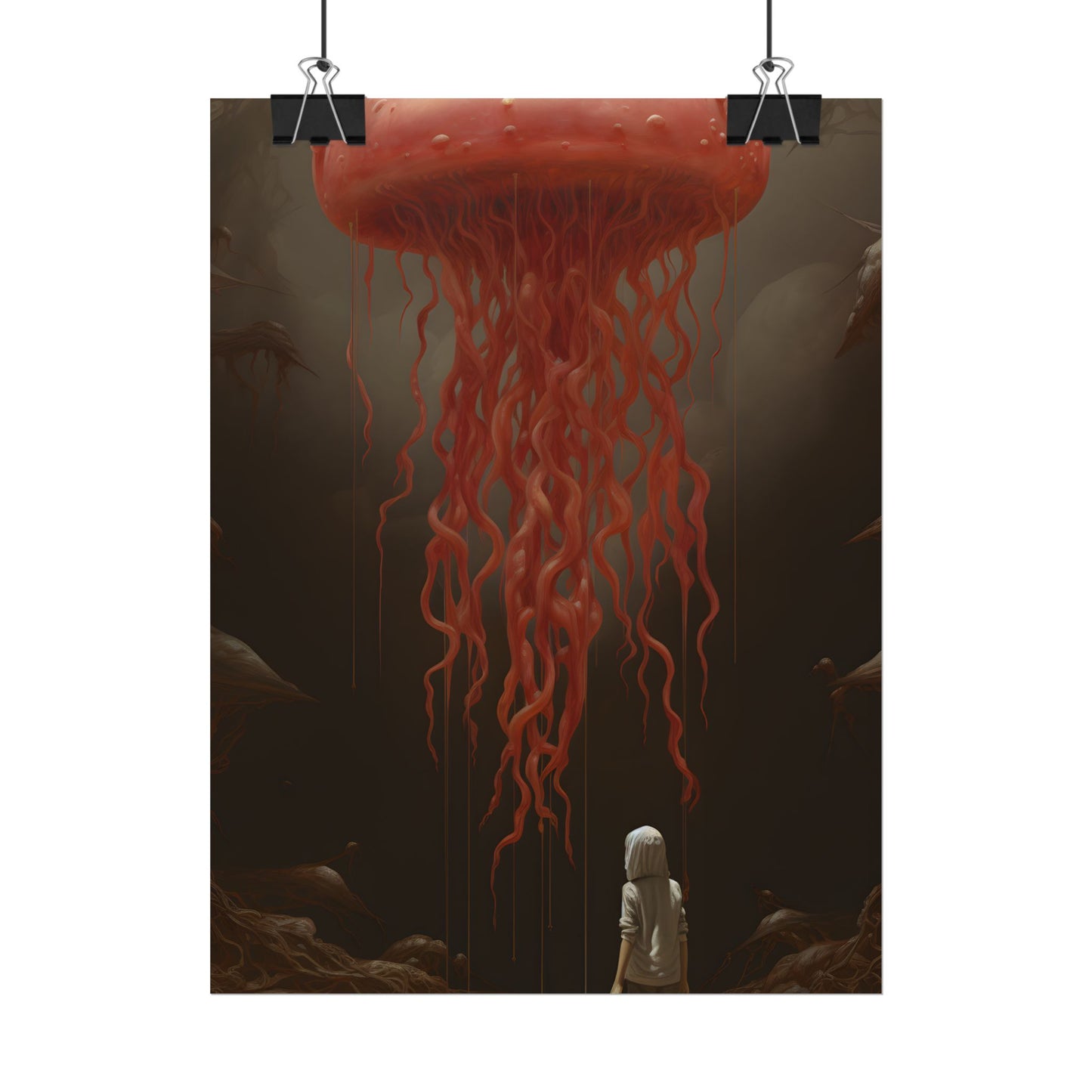 Serious Book Cover Art: Illustrative Masterpiece - Poster