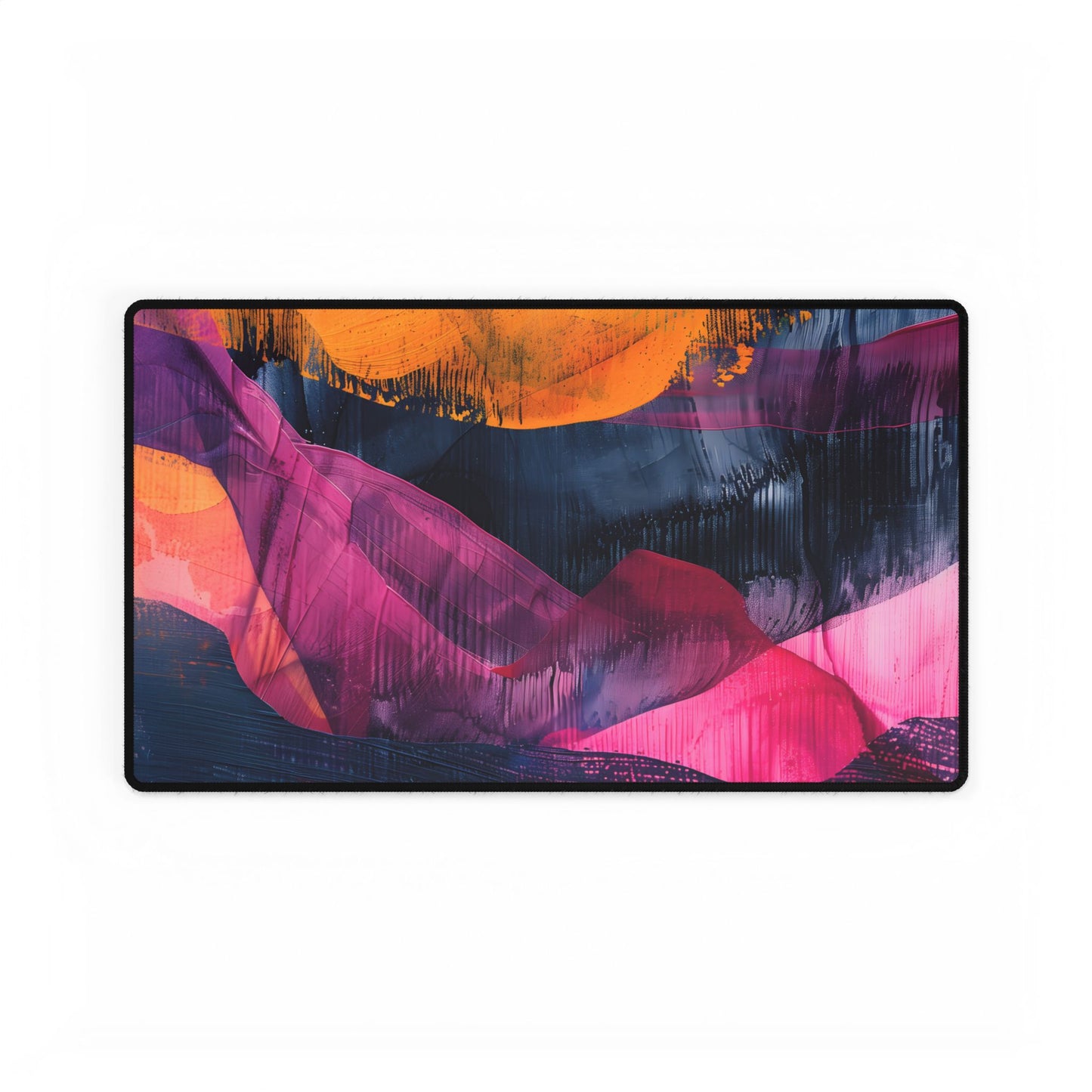 Vibrant Abstract Art: Organic Patterns in Modern Colors - Desk Mat