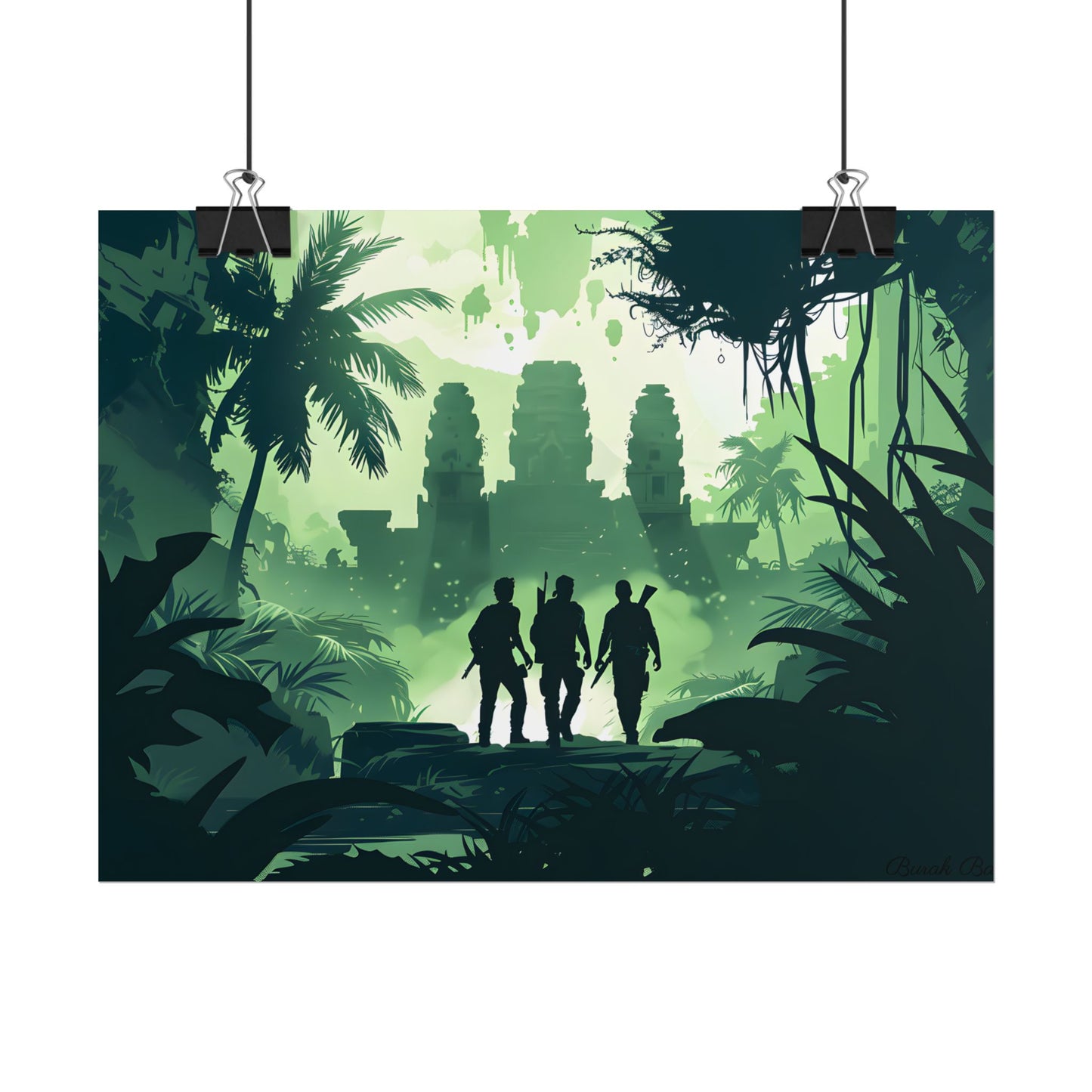 Young Adventurer: Minimalist Digital Portrait - Poster