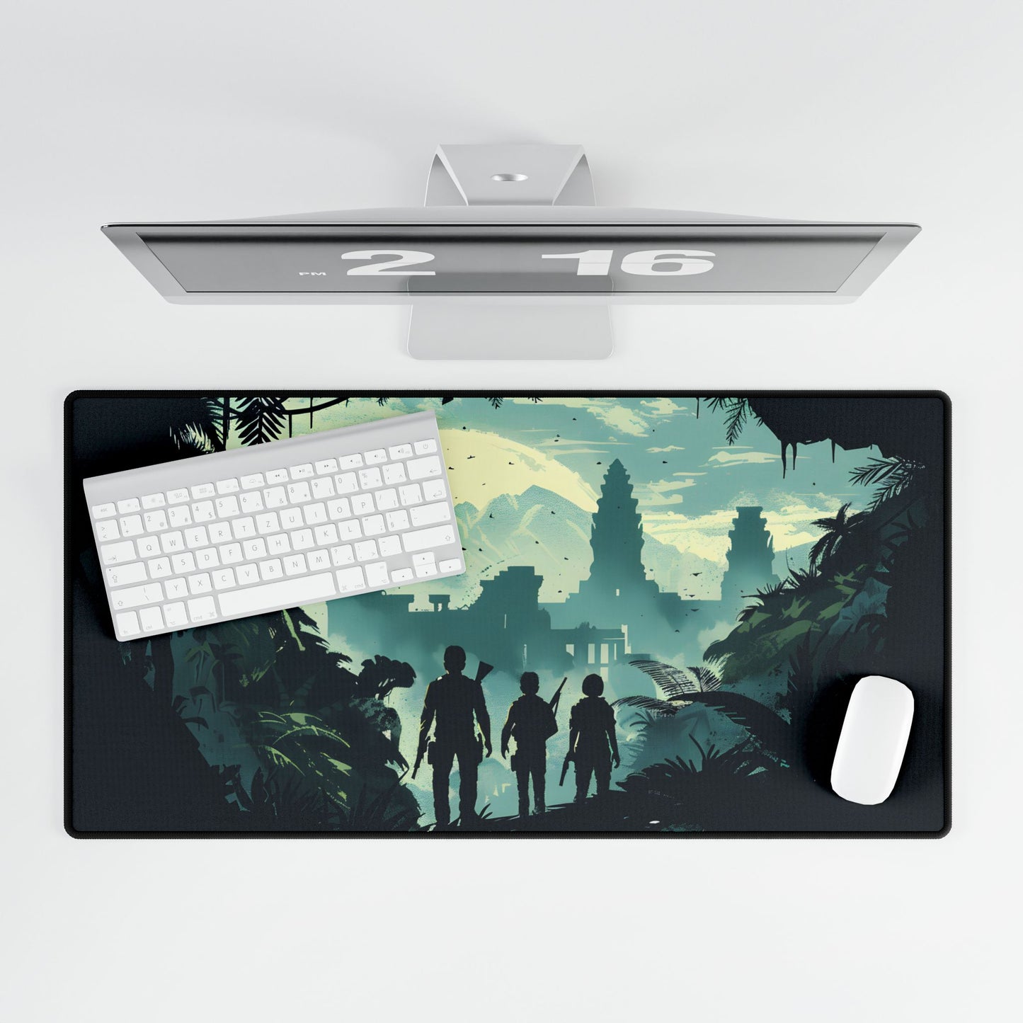 Adventurous Pair: Heroes by Side - Desk Mat