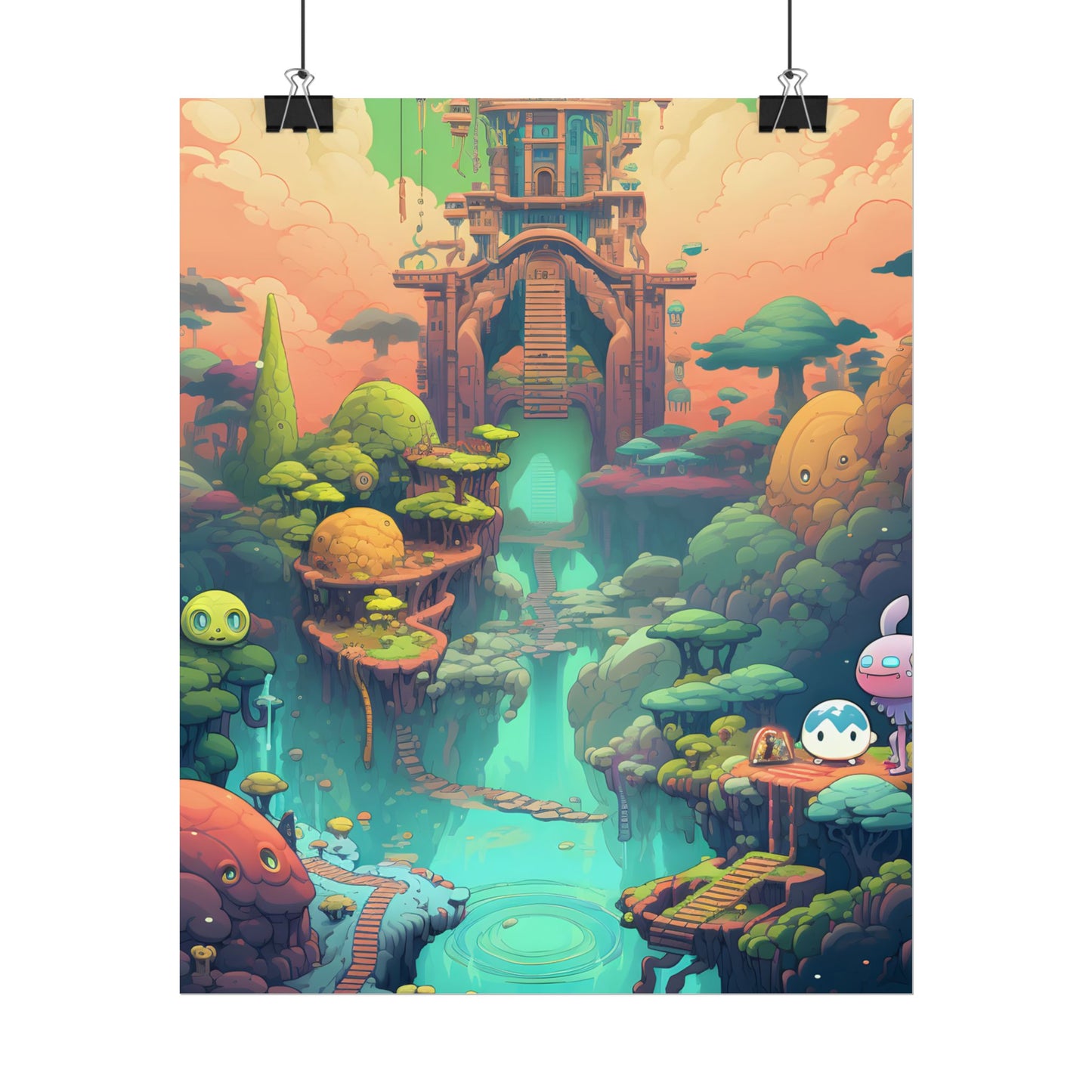 Gamified Pixel Pets: Colorful Cyber Companions - Poster