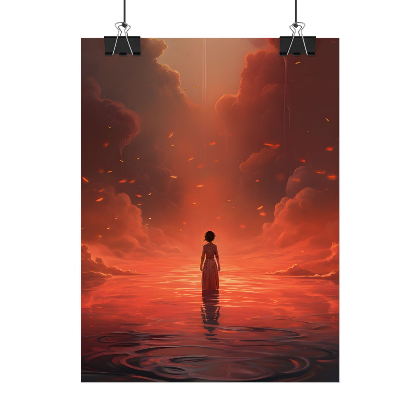 Vibrant Sunflower in Full Bloom: Outdoor Artwork - Poster