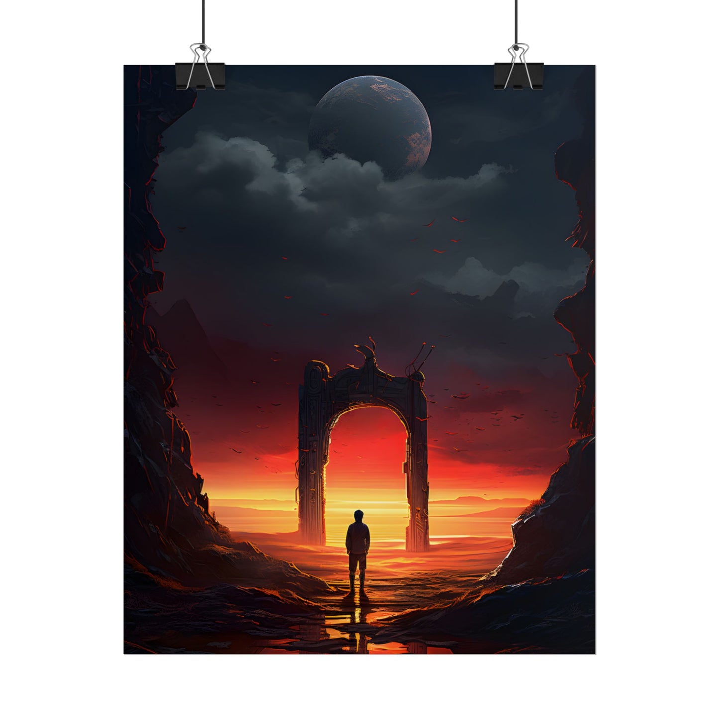 A Moment of Stillness: Phone in Quiet Indoor Setting - Poster