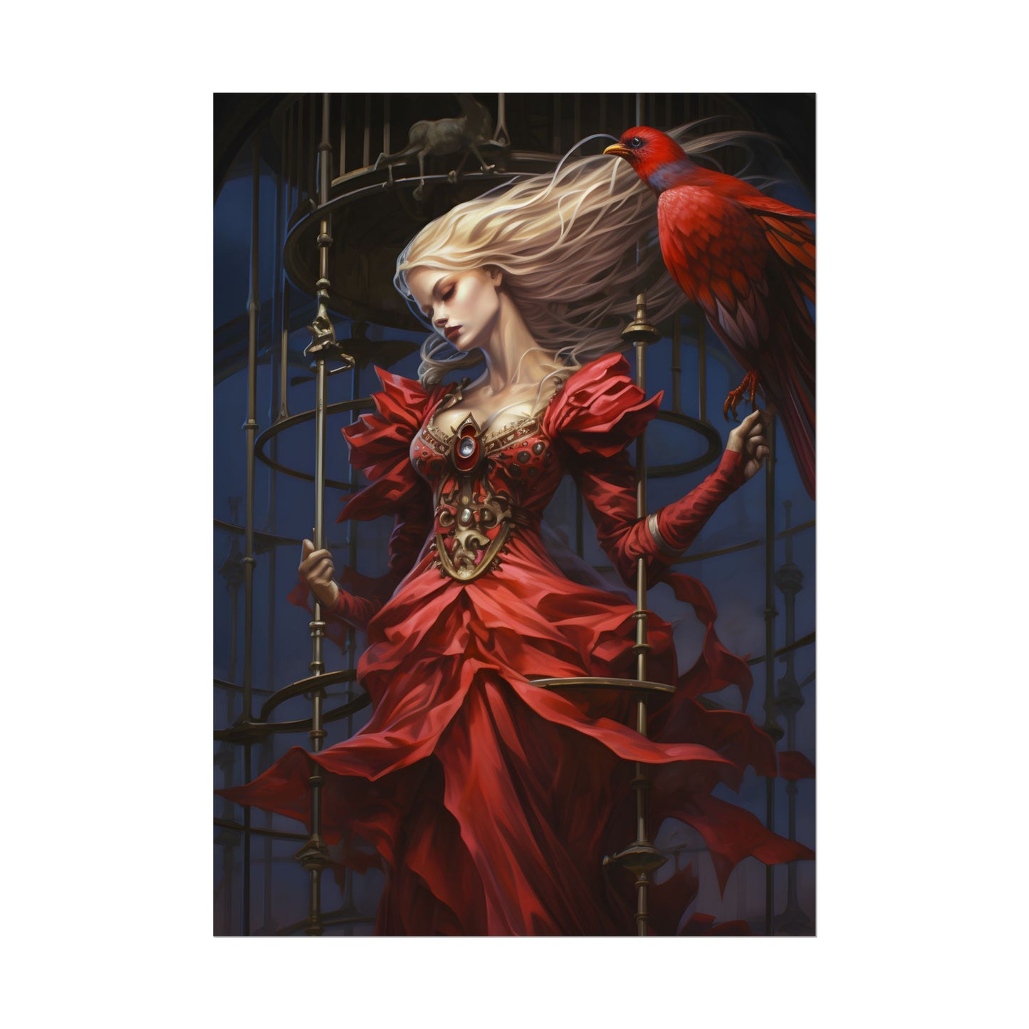 Guardian of Silence: Digital Art - Poster