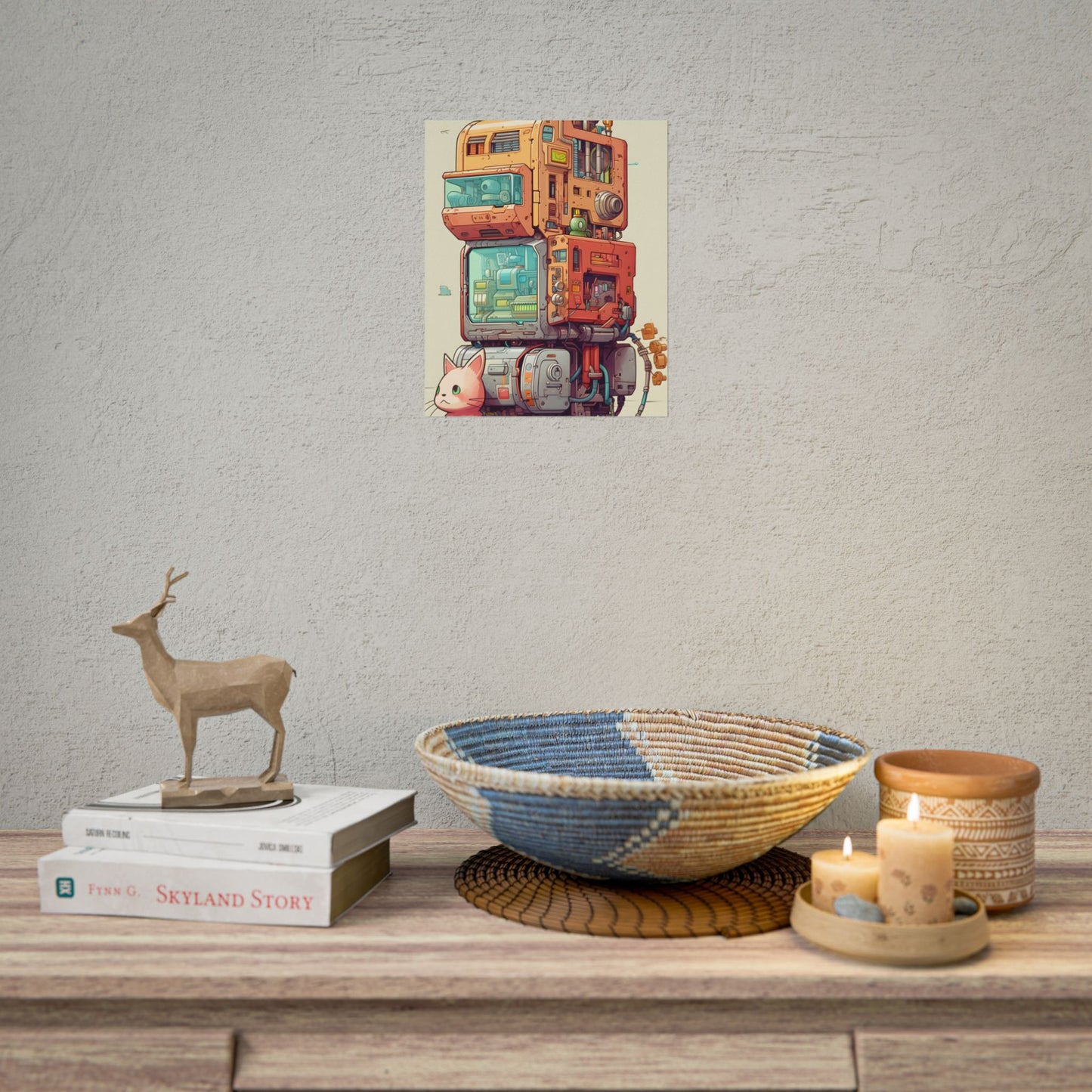 Pixel Perfect Cyber-Pet: Whimsical Gamified Art - Poster