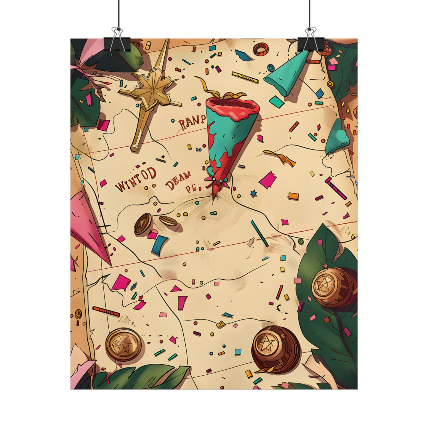 Whimsical Portrait with a Large Nose - Poster