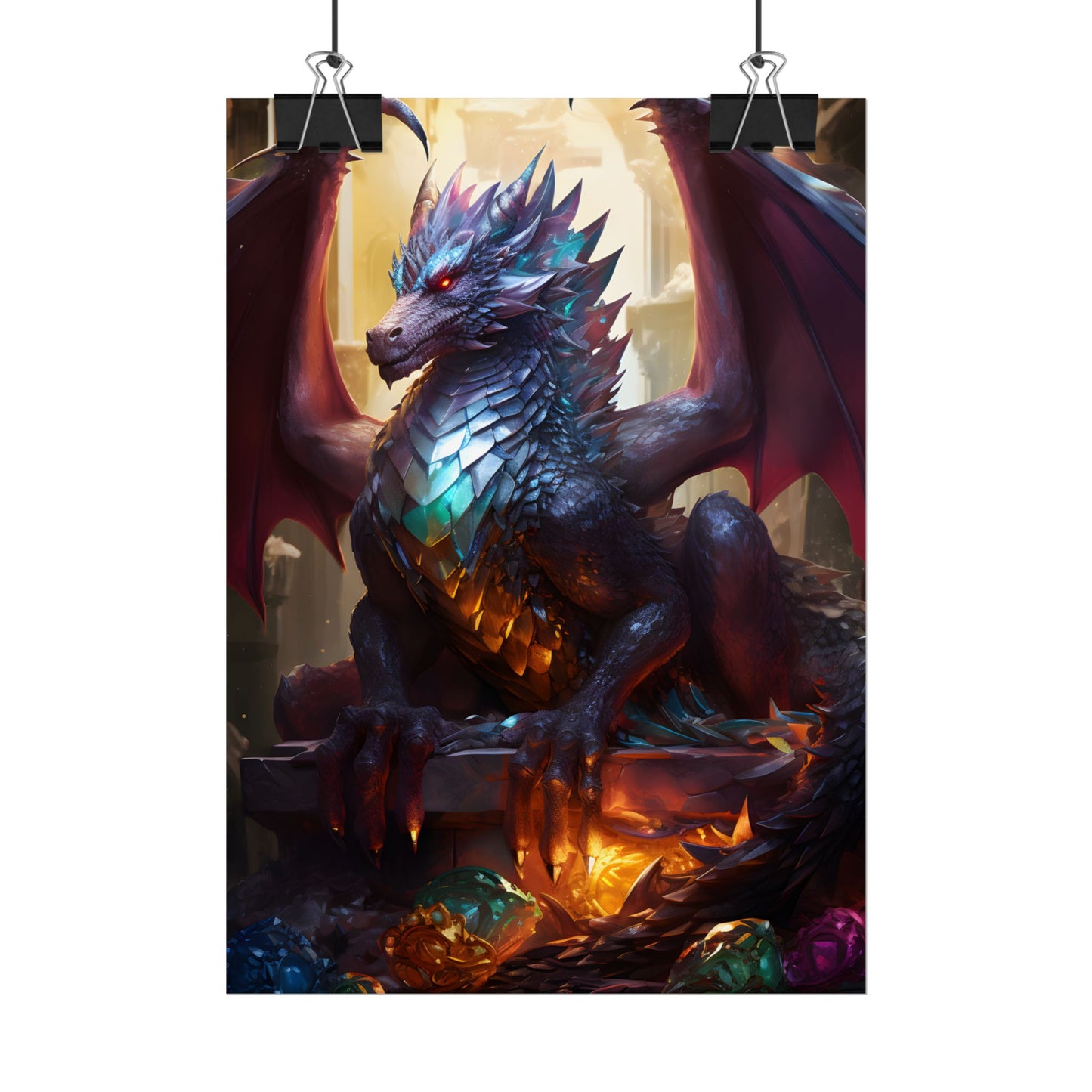 Ancient Dragon's Majestic Lair: Fantasy Guardians of Old - Poster