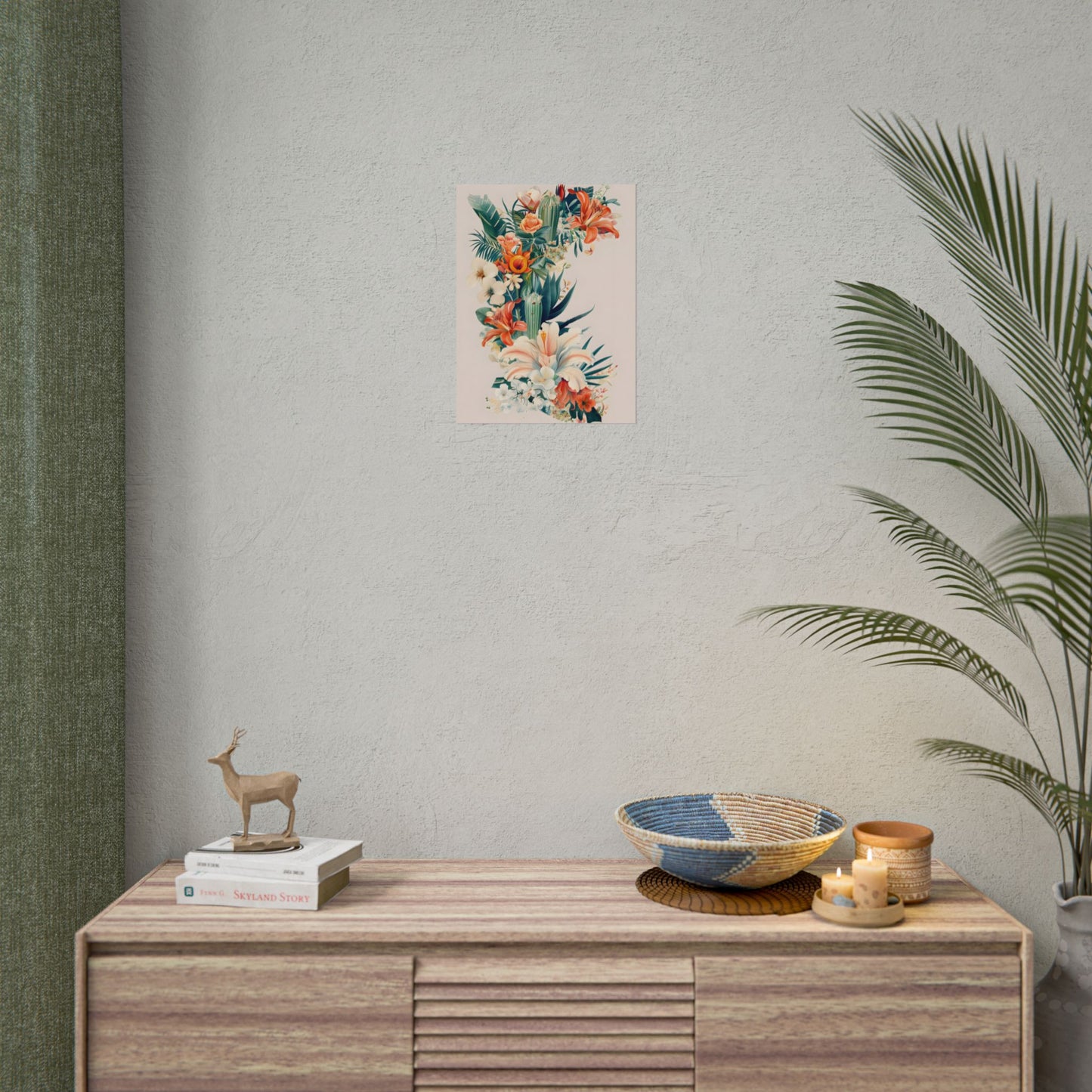 Whimsical Florida Map: A Fun Illustration of Sunshine State - Poster