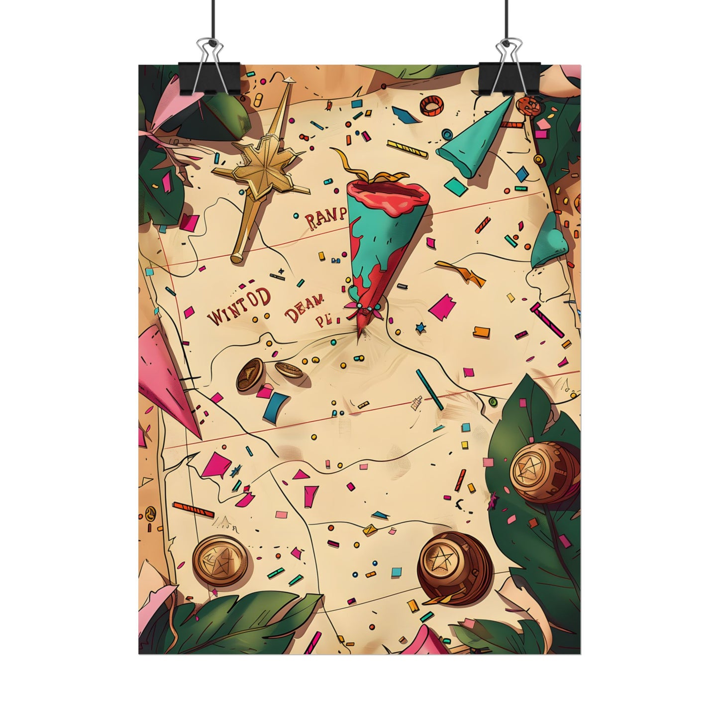 Whimsical Portrait with a Large Nose - Poster