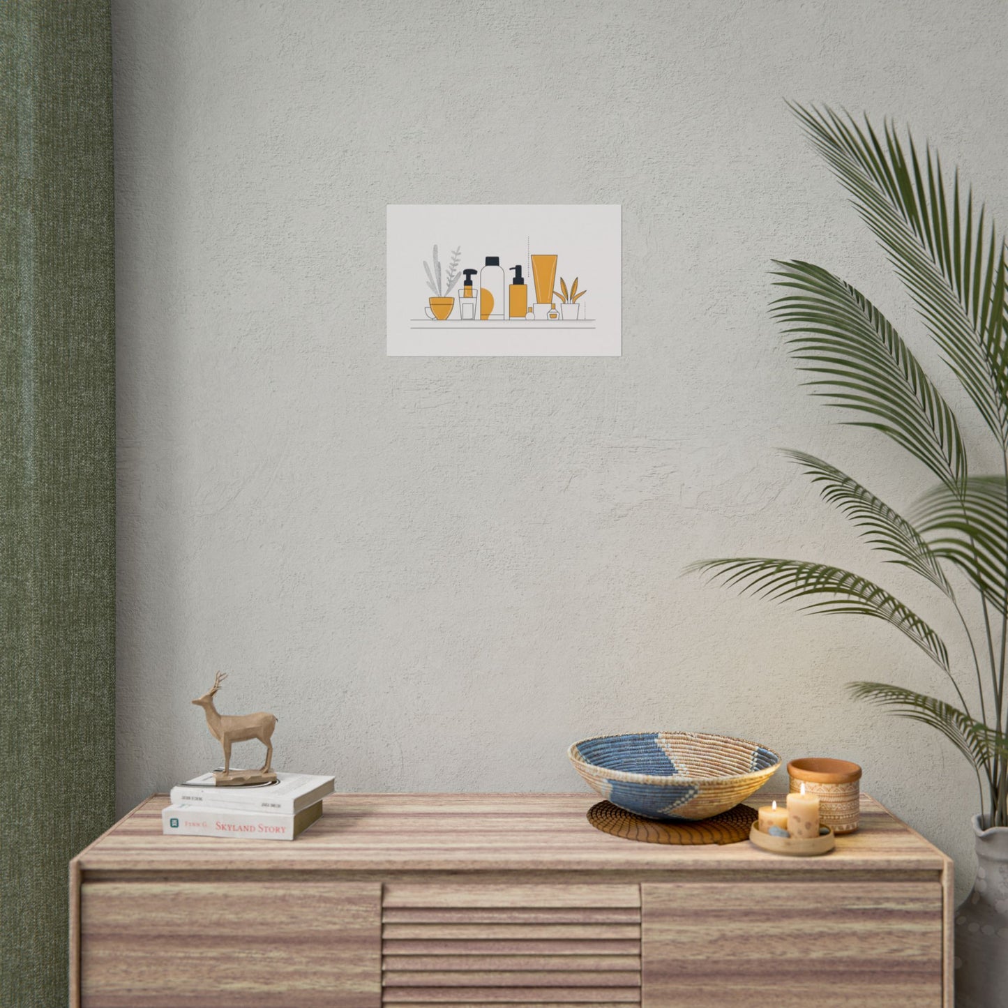 Minimalist Product Design: Bold Gray Illustration Artwork - Poster