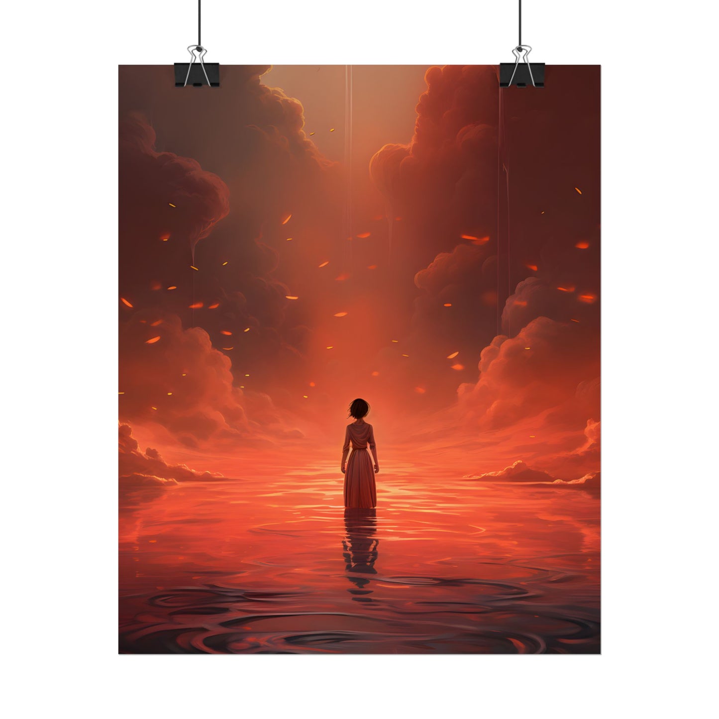 Vibrant Sunflower in Full Bloom: Outdoor Artwork - Poster