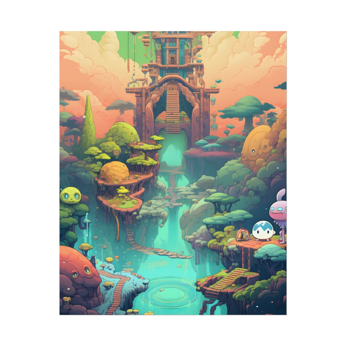 Gamified Pixel Pets: Colorful Cyber Companions - Poster