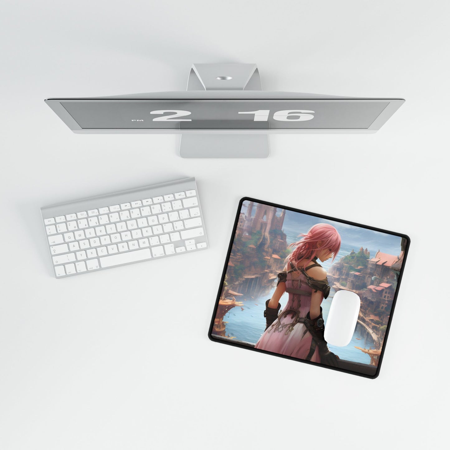 Anime Birds in Flight: Detailed Feathered Friends - Desk Mat