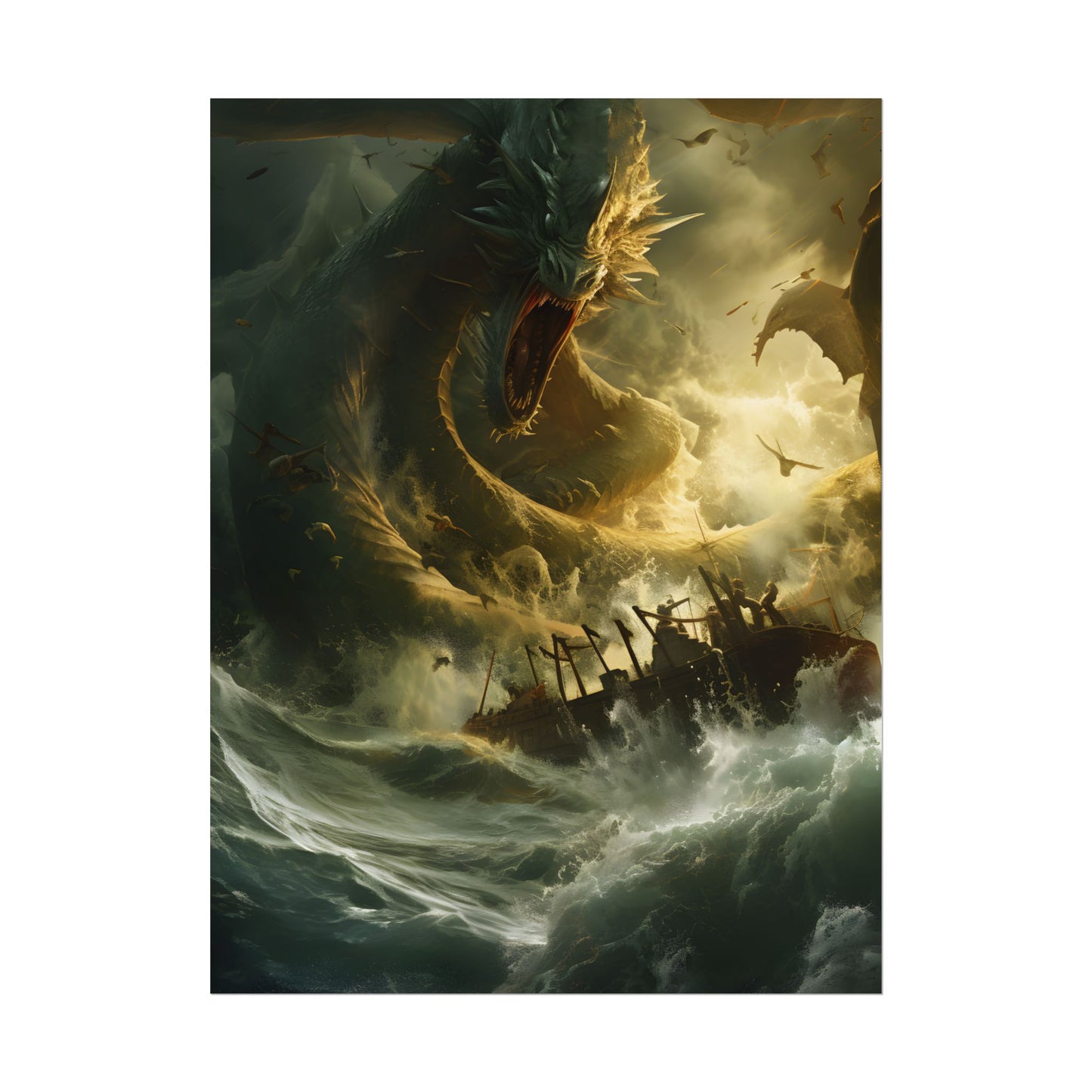 Ancient Mythical Sea Monsters: Fearsome Creatures of Legend - Poster