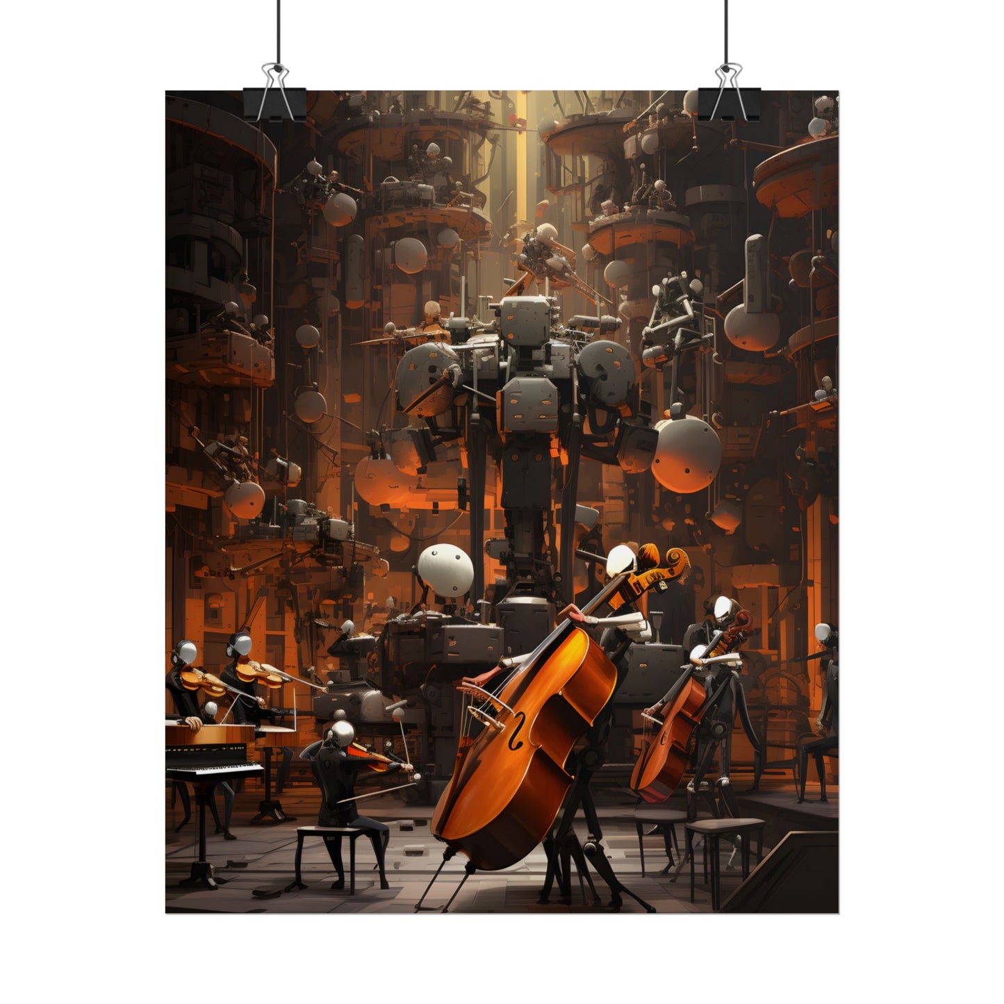 6 Sentient Robot Musicians: A Symphony of Artistic Expression - Poster