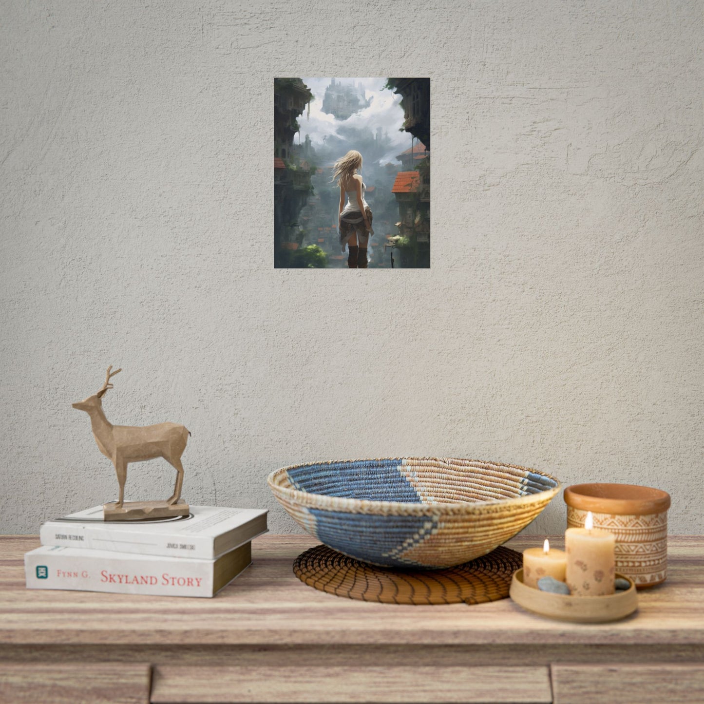 Anime Blonde Warrior: Birds in Flight - Poster