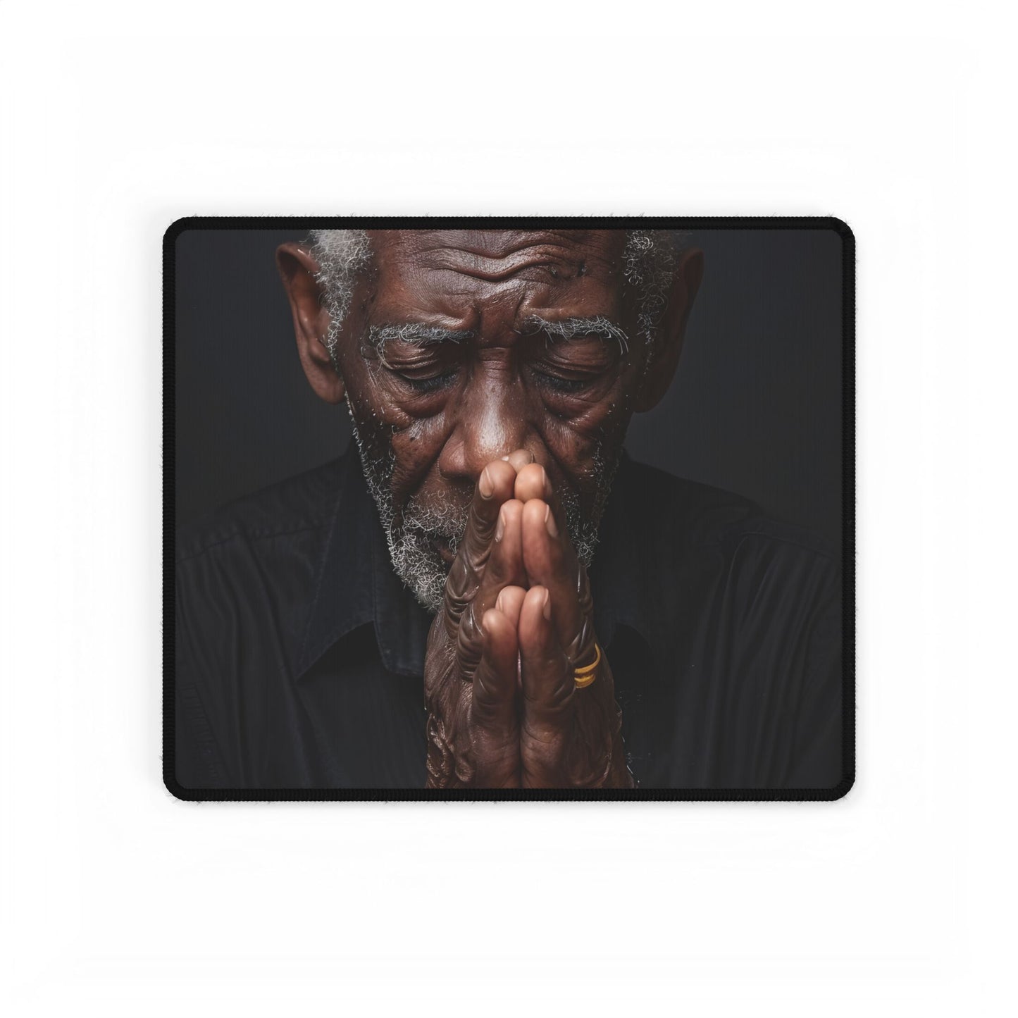 Gentle Hands: A Heartwarming Portrait of Aging - Desk Mat