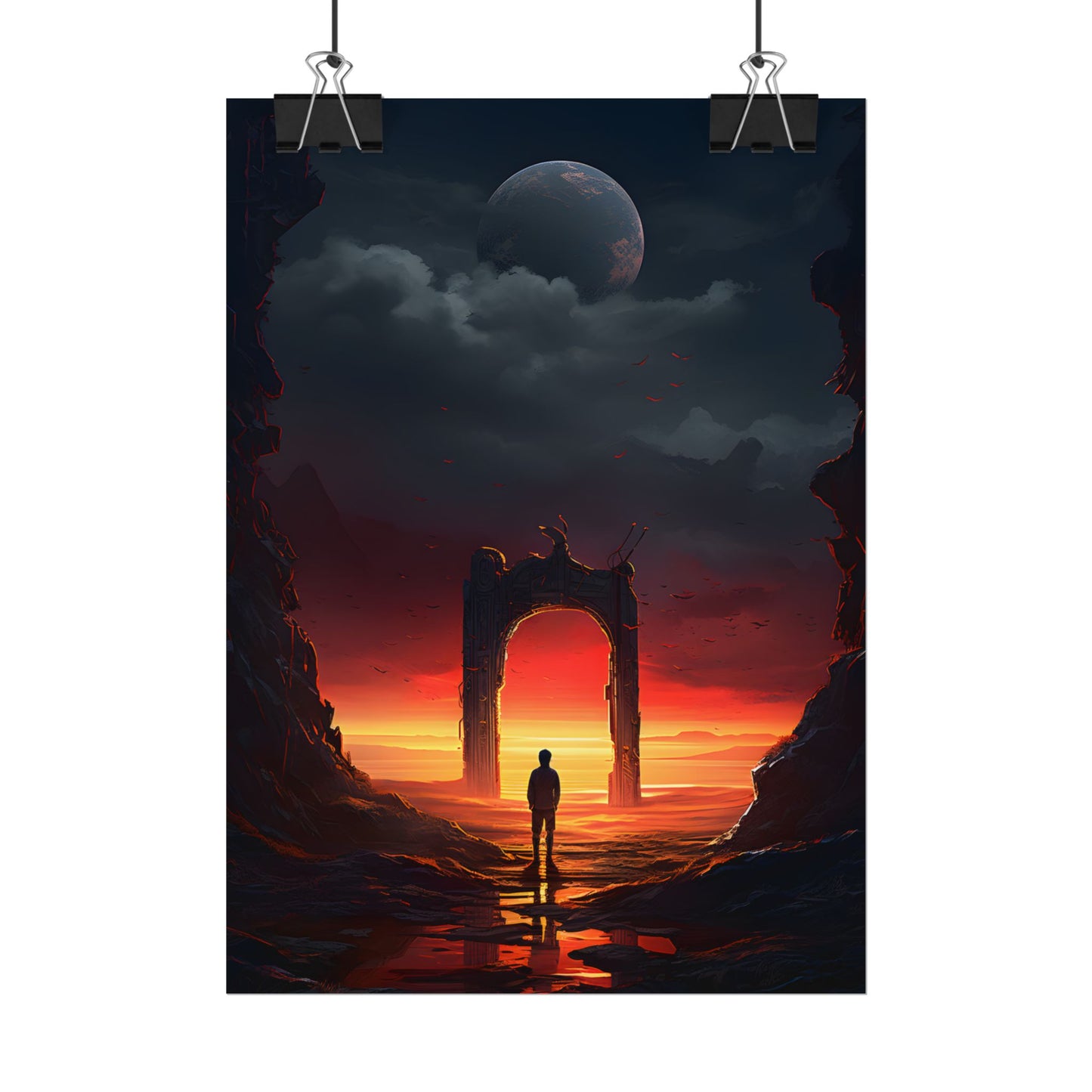 A Moment of Stillness: Phone in Quiet Indoor Setting - Poster