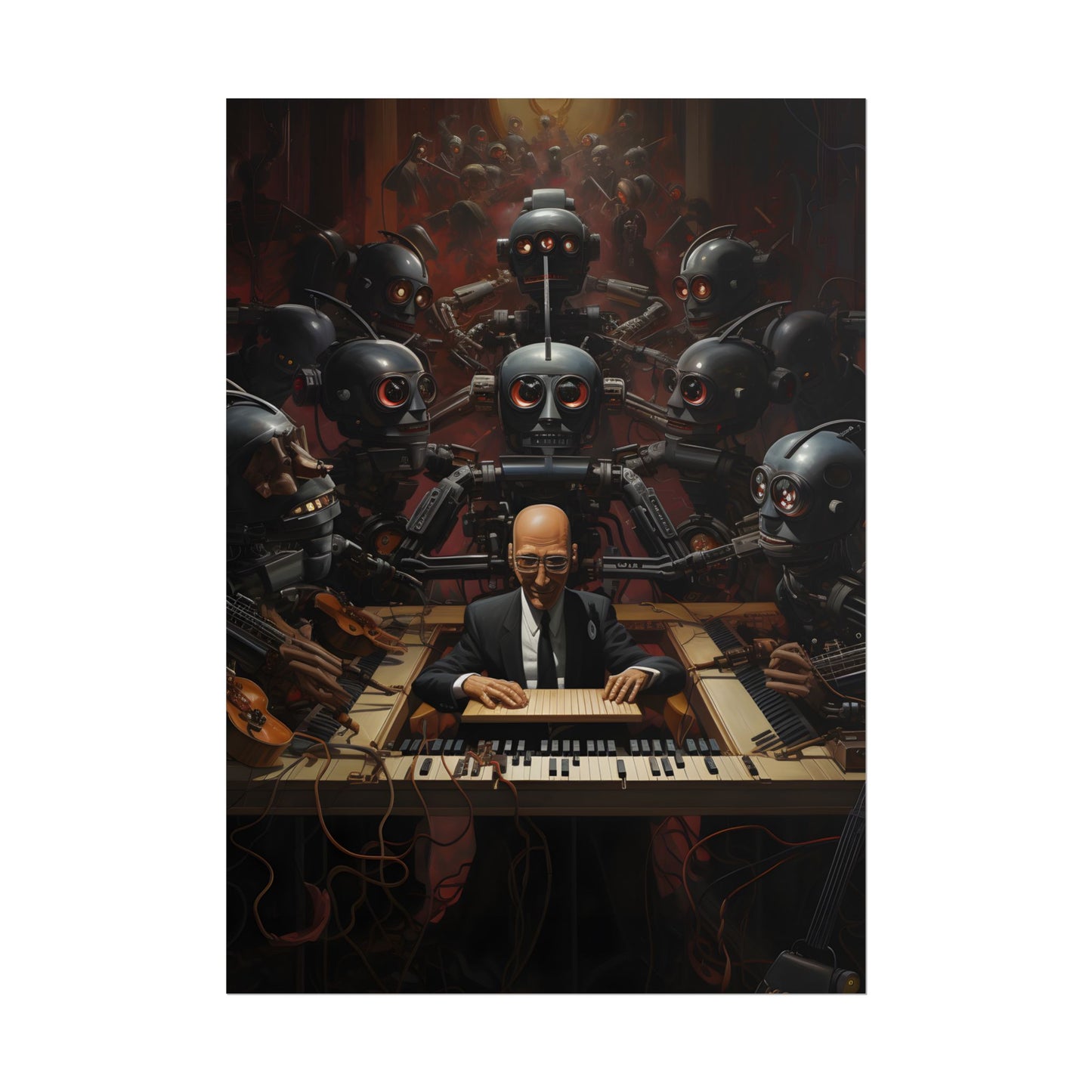 Robot Symphony: 6 Sentient Robots in Harmony - Poster