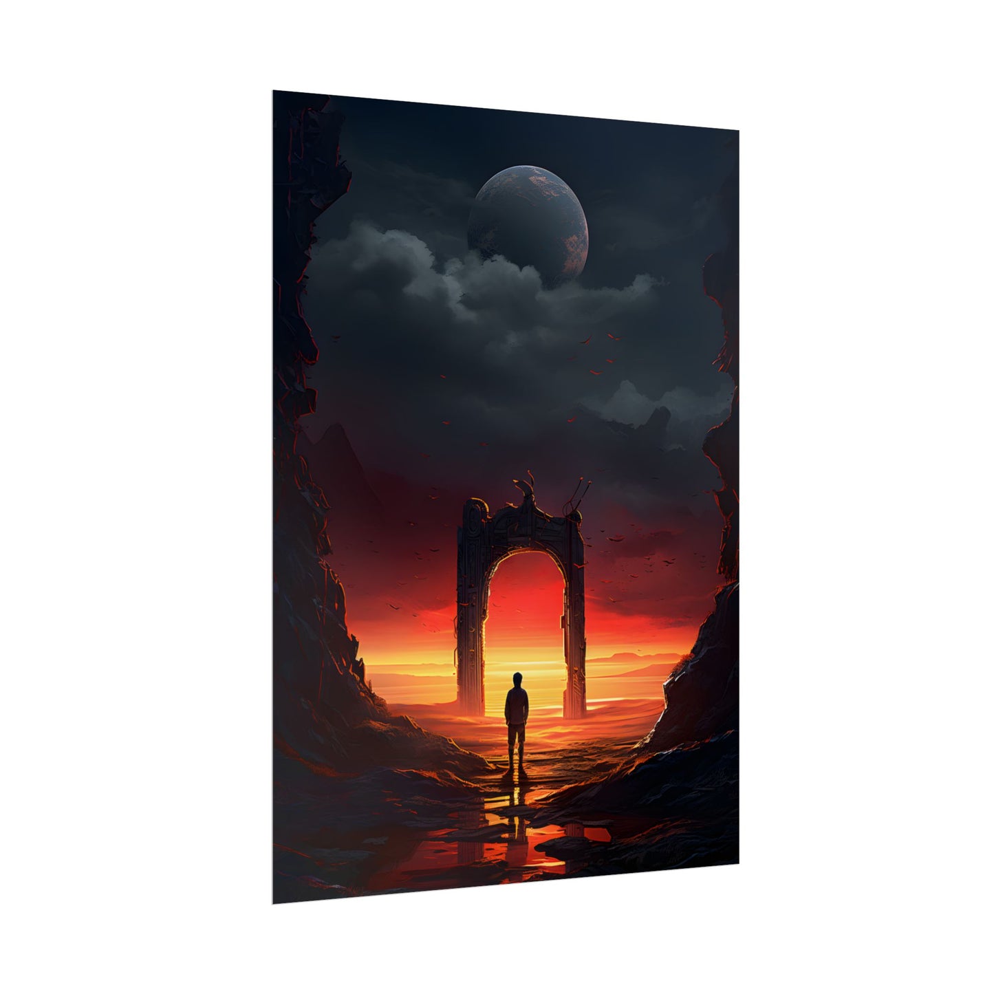 A Moment of Stillness: Phone in Quiet Indoor Setting - Poster