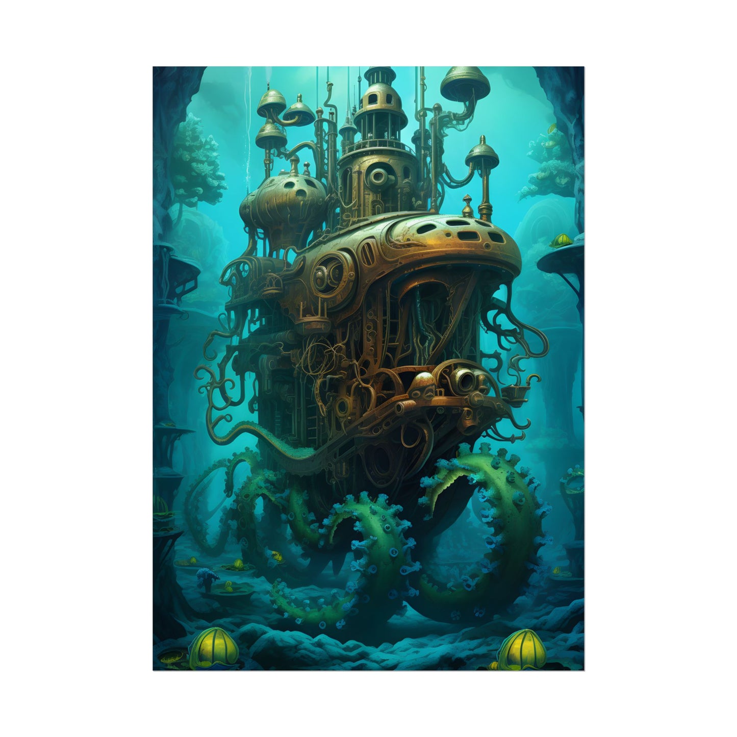 Steampunk Underwater Adventure: Dive into Discovery - Poster