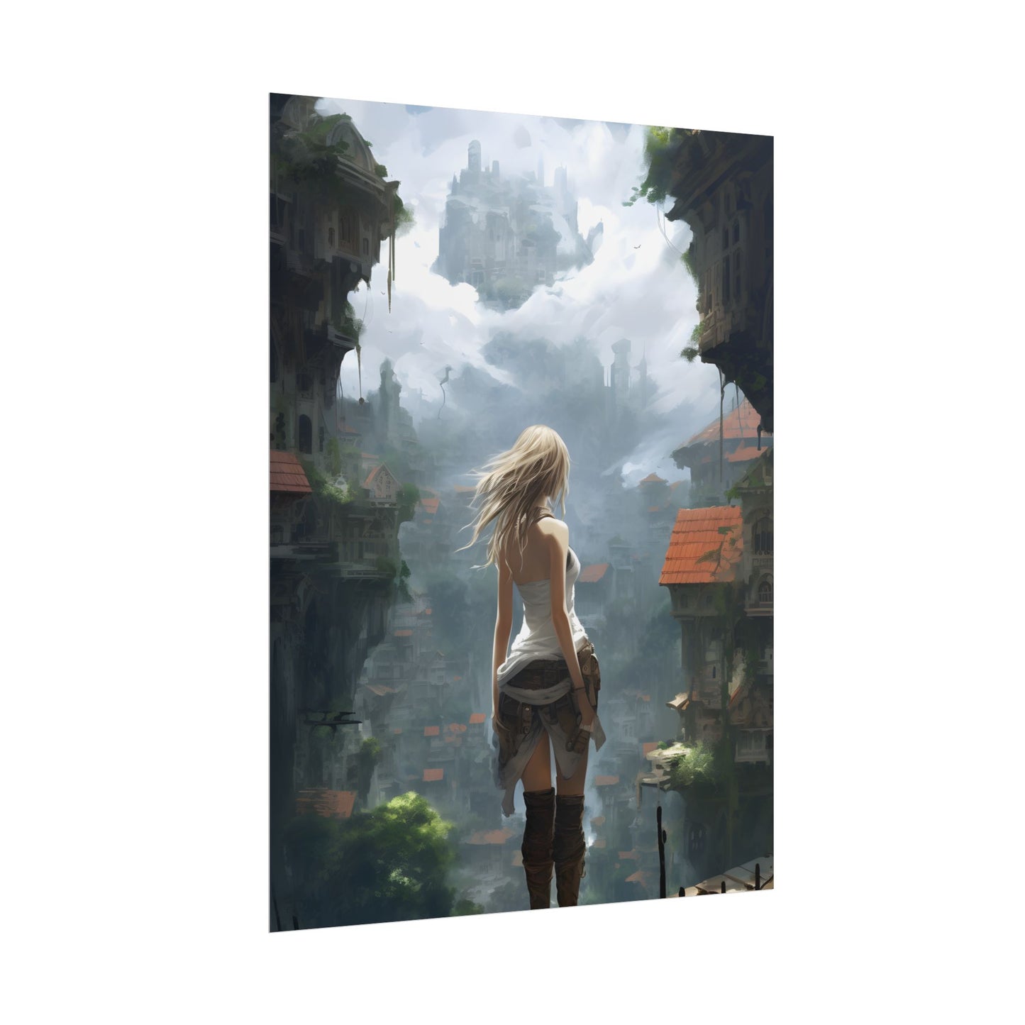 Anime Blonde Warrior: Birds in Flight - Poster