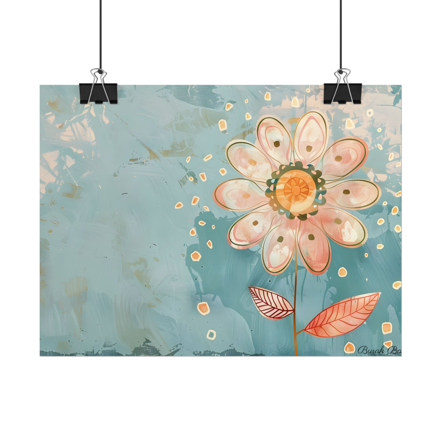 Whimsical Growth Mindset Flower: Blooming Art - Poster
