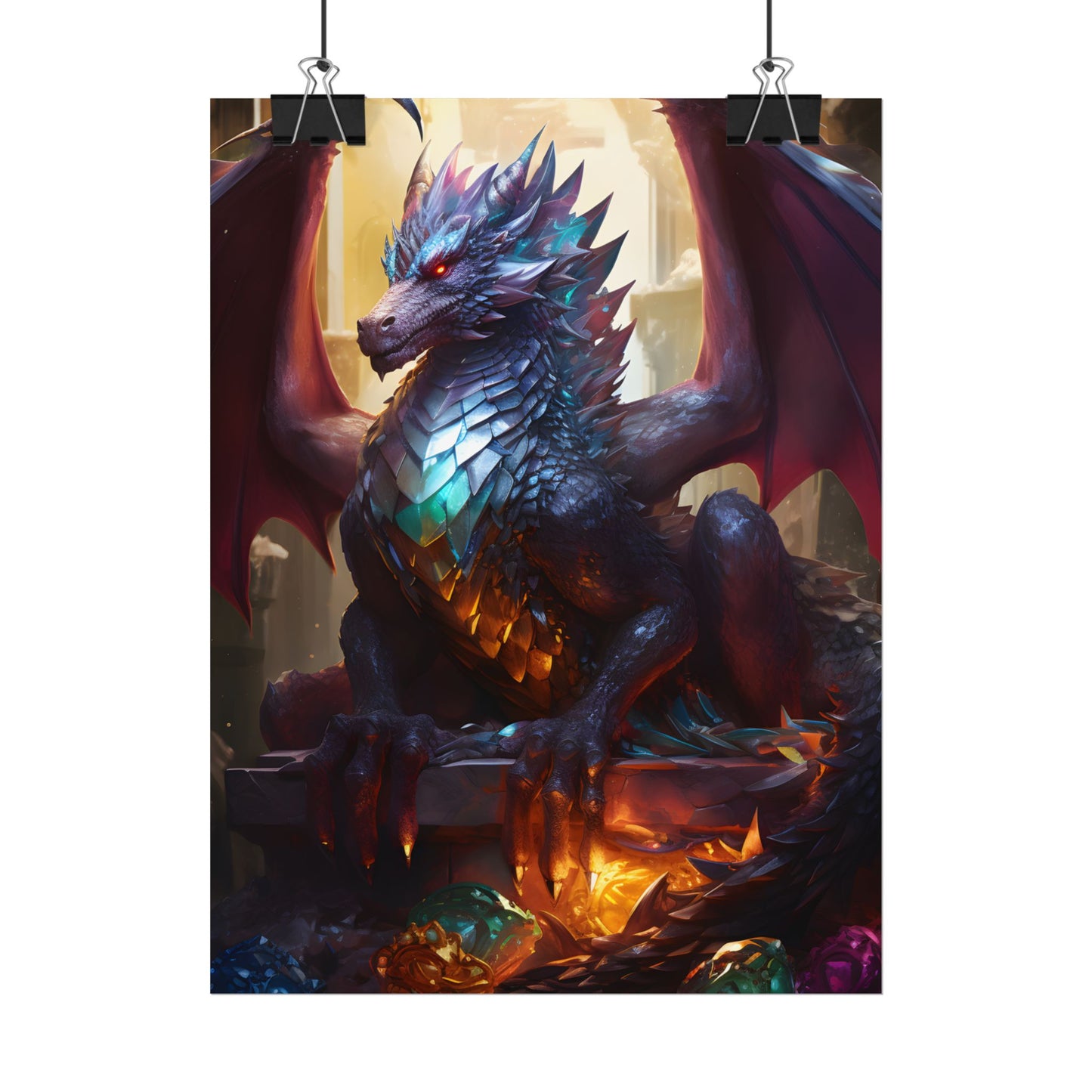 Ancient Dragon's Majestic Lair: Fantasy Guardians of Old - Poster