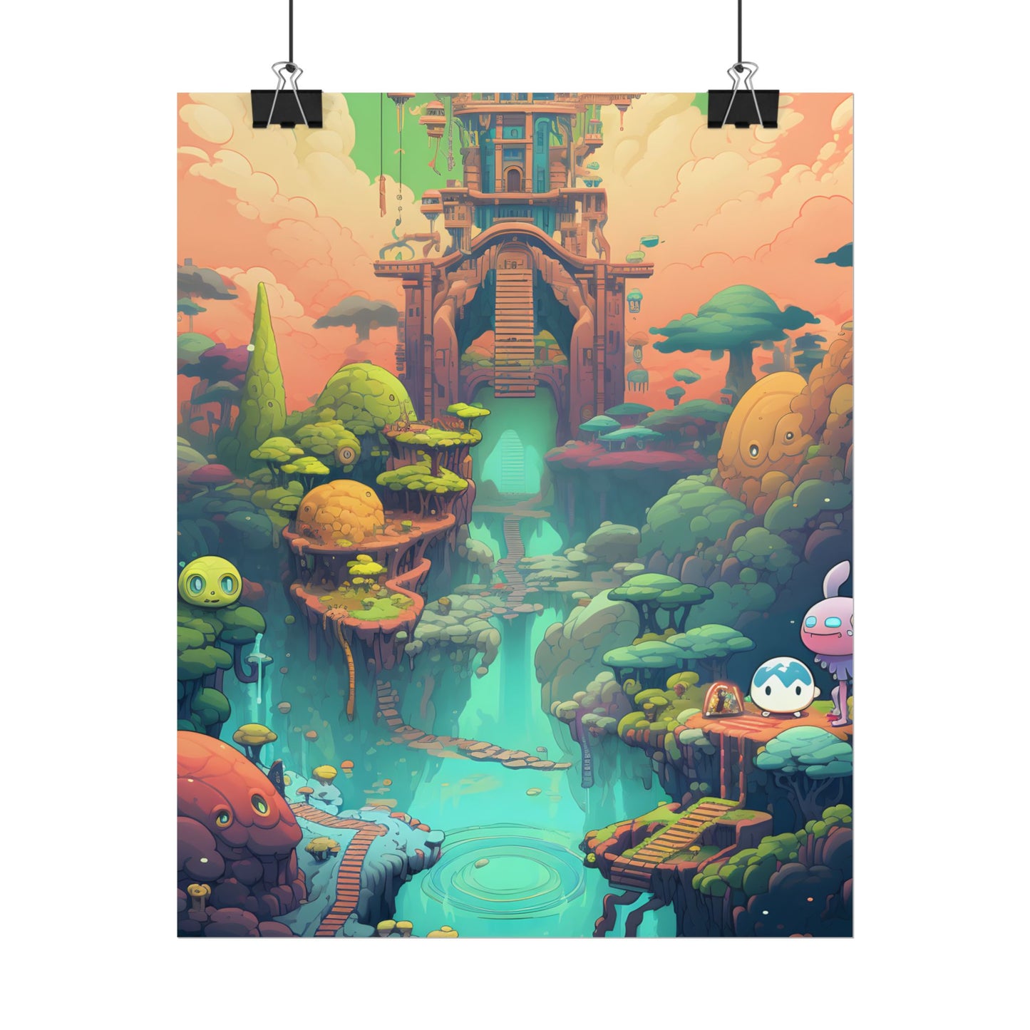 Gamified Pixel Pets: Colorful Cyber Companions - Poster