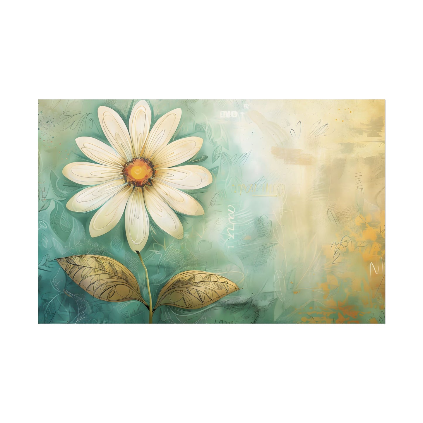 Whimsical Blooming Flower: Growth Mindset in Soft Pinks & Vibrant Reds - Poster