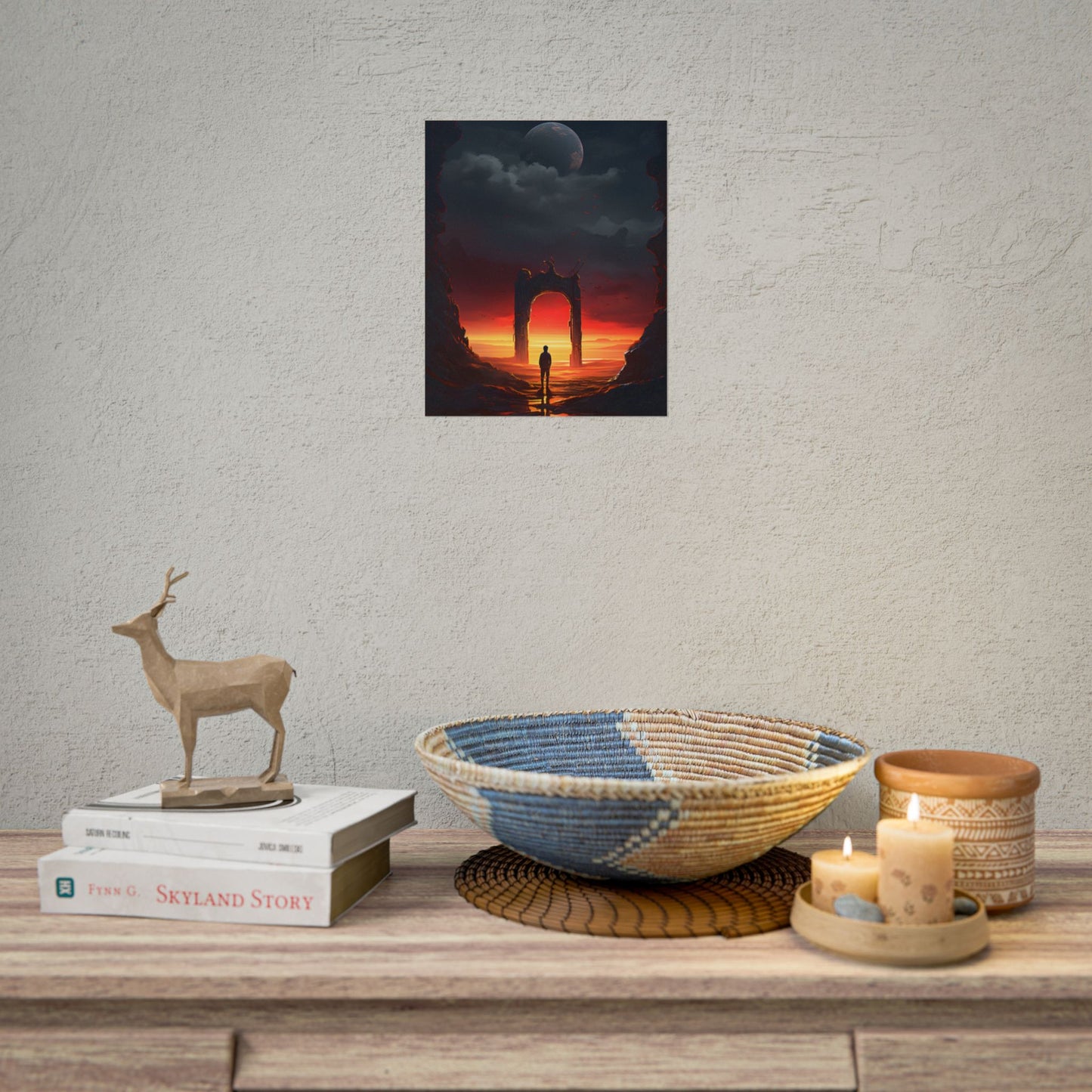 A Moment of Stillness: Phone in Quiet Indoor Setting - Poster