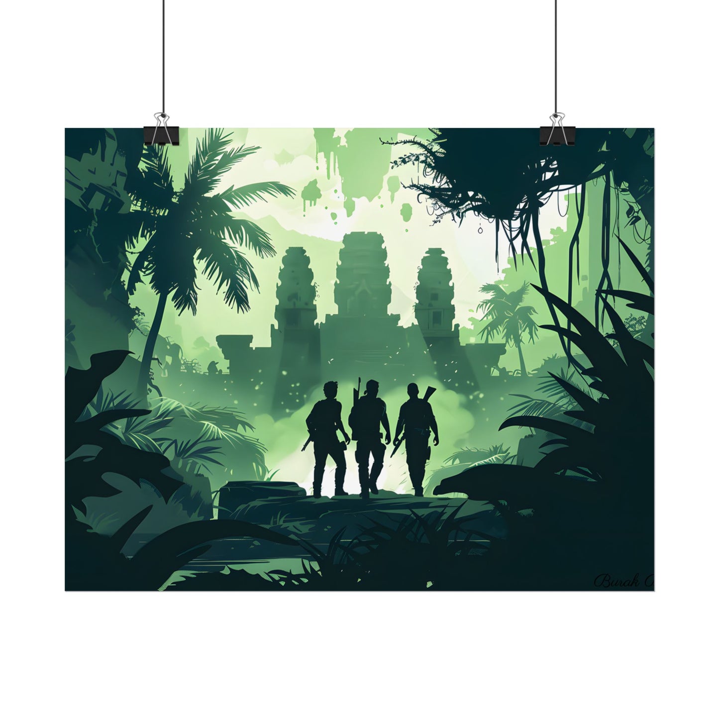 Young Adventurer: Minimalist Digital Portrait - Poster