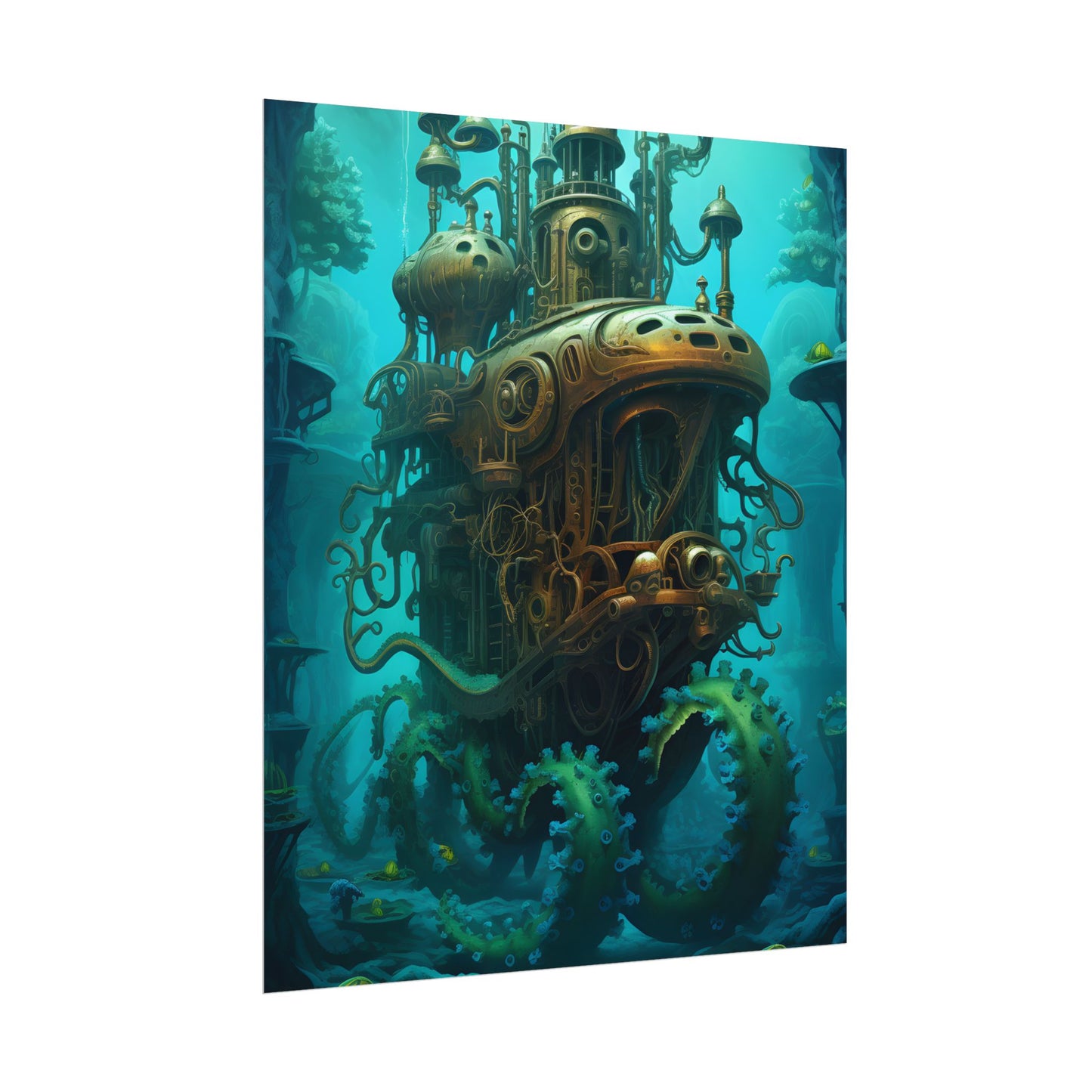 Steampunk Underwater Adventure: Dive into Discovery - Poster