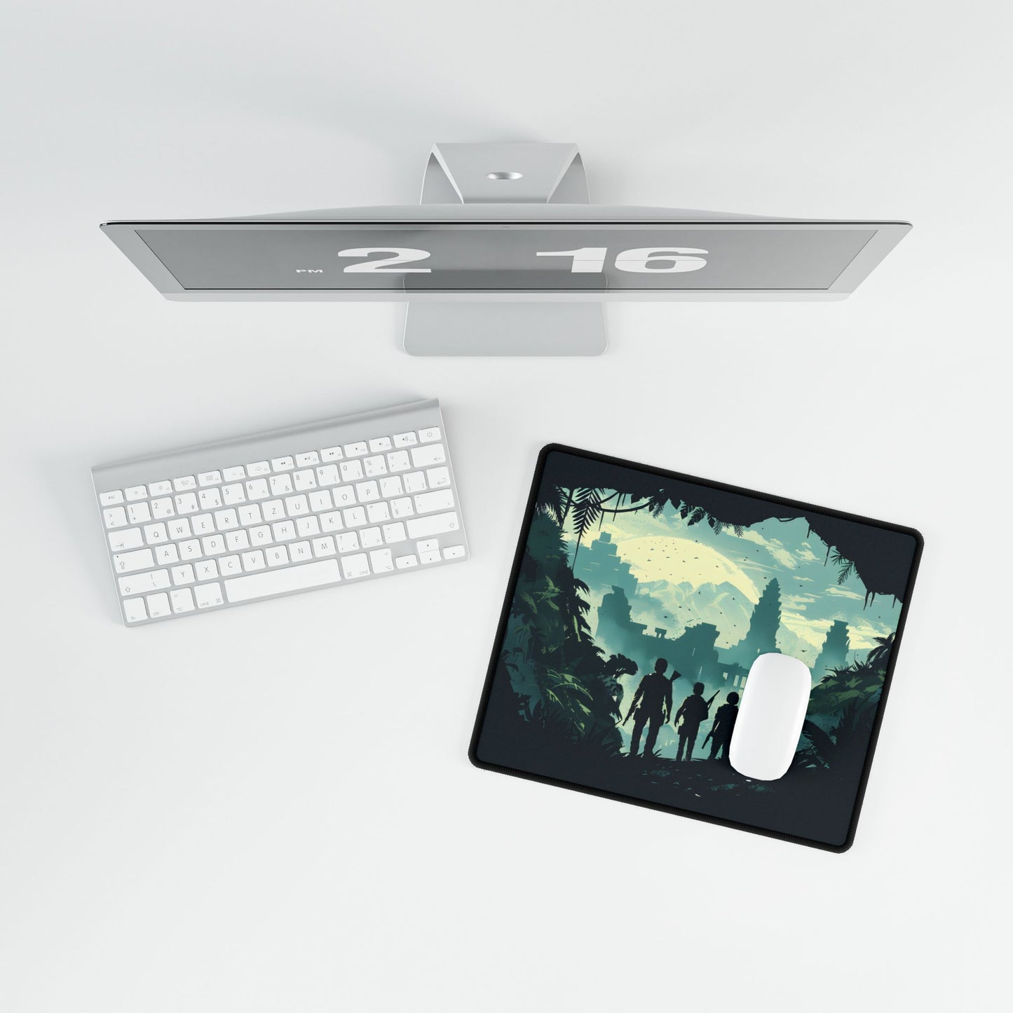 Adventurous Pair: Heroes by Side - Desk Mat