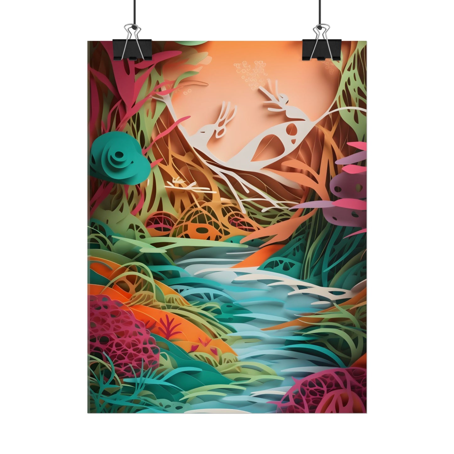 American Realism: Rolling Hills and Winding Rivers - Poster