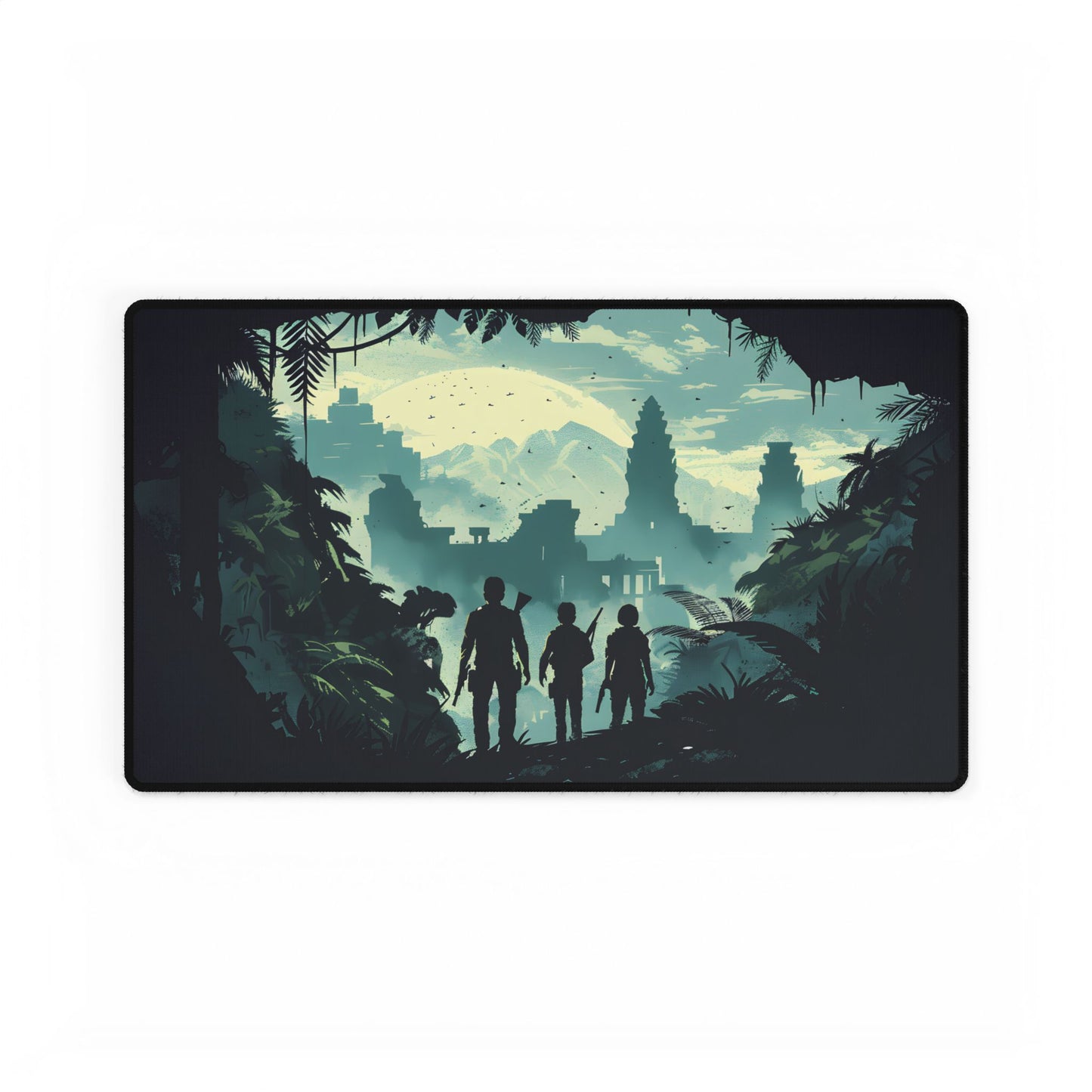Adventurous Pair: Heroes by Side - Desk Mat