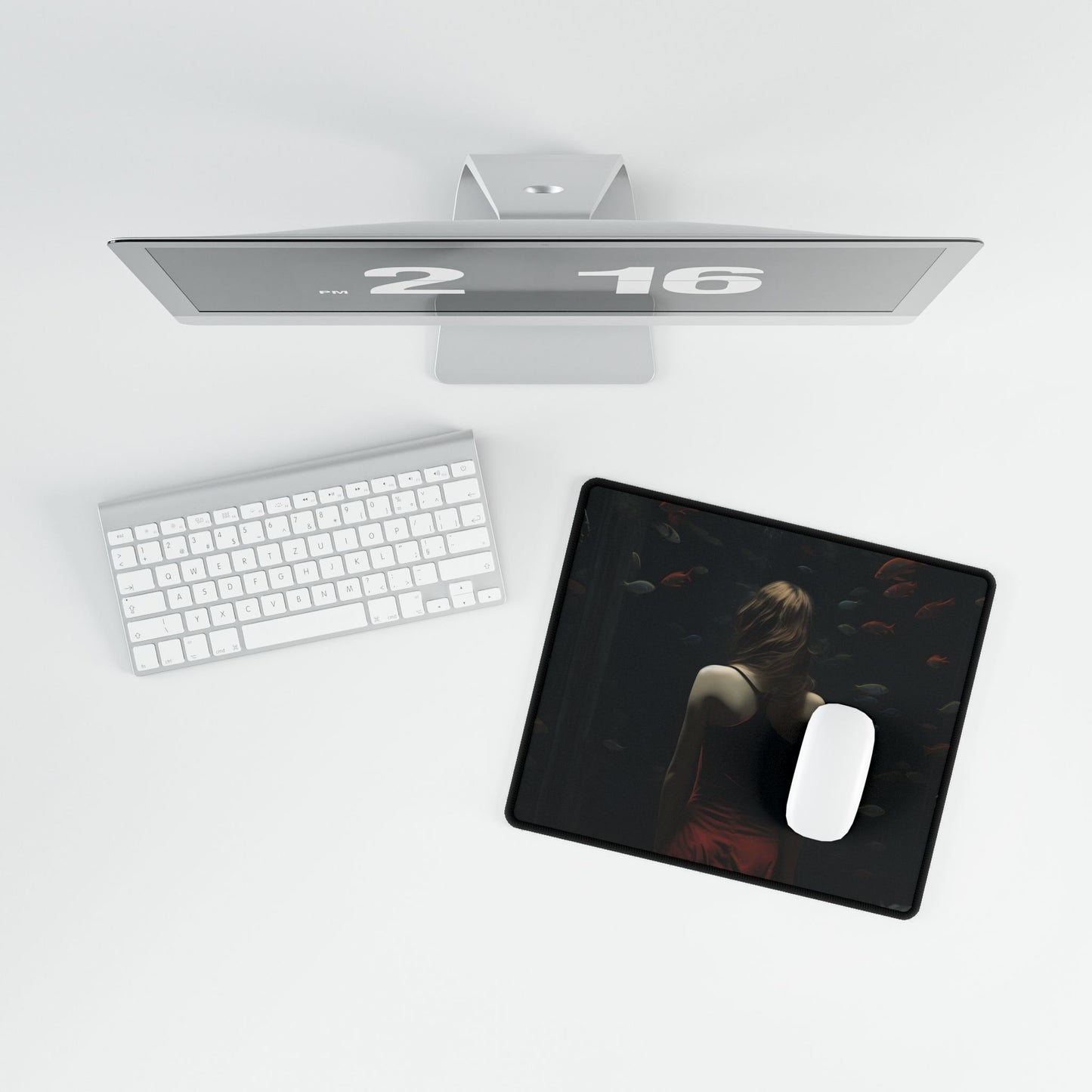 Casual Outdoor Chic: Capturing Life's Simple Moments - Desk Mat