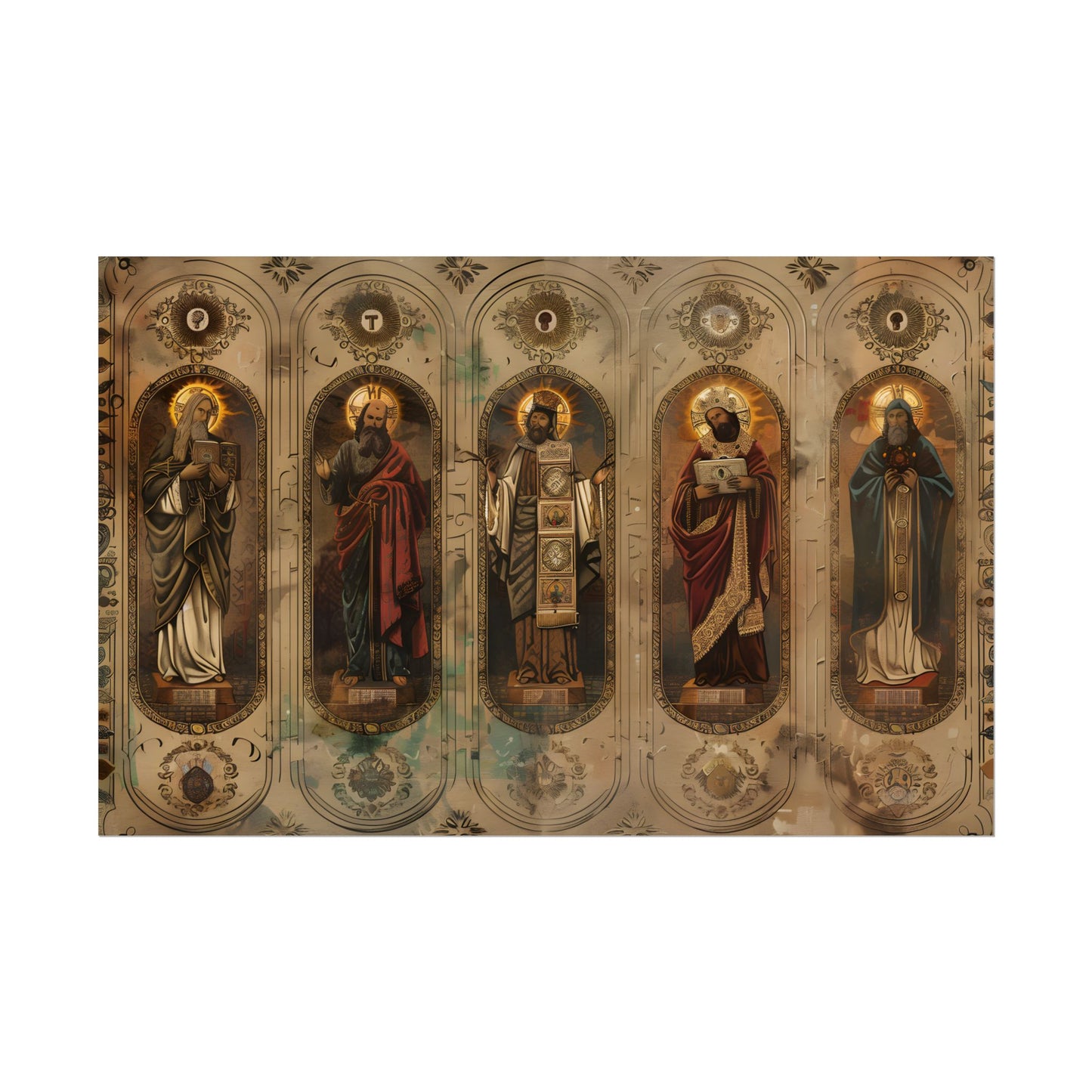 Vintage Biblical Art: Traditional Wisdom Poster - Poster