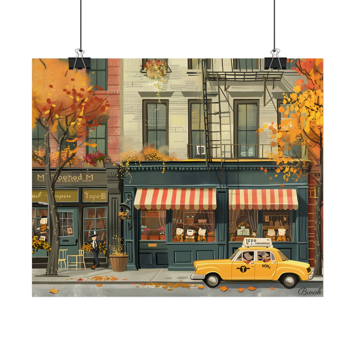 Whimsical Yellow Dreams: Playful Building Digital Art - Poster