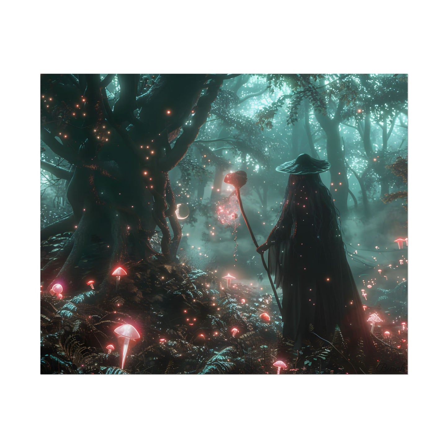 Whispers of Magic in Enchanted Woods: A Mysterious Encounter with the Witch - Poster