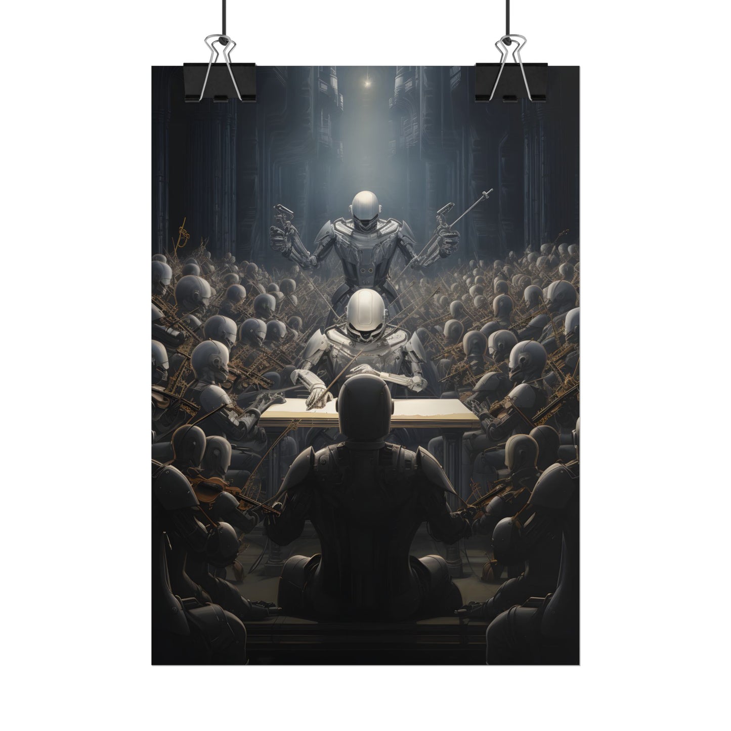 Robot Symphony: Sentient Robots in Musical Harmony - Poster