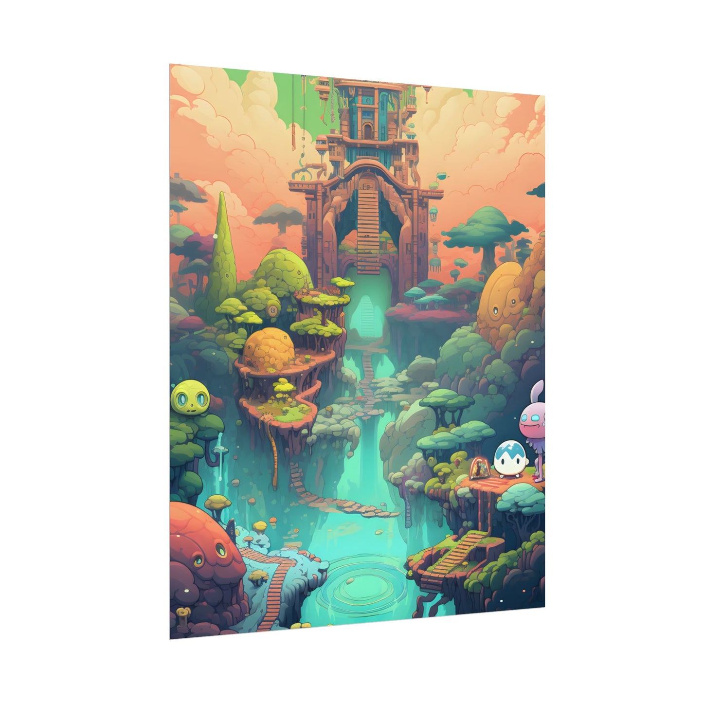 Gamified Pixel Pets: Colorful Cyber Companions - Poster
