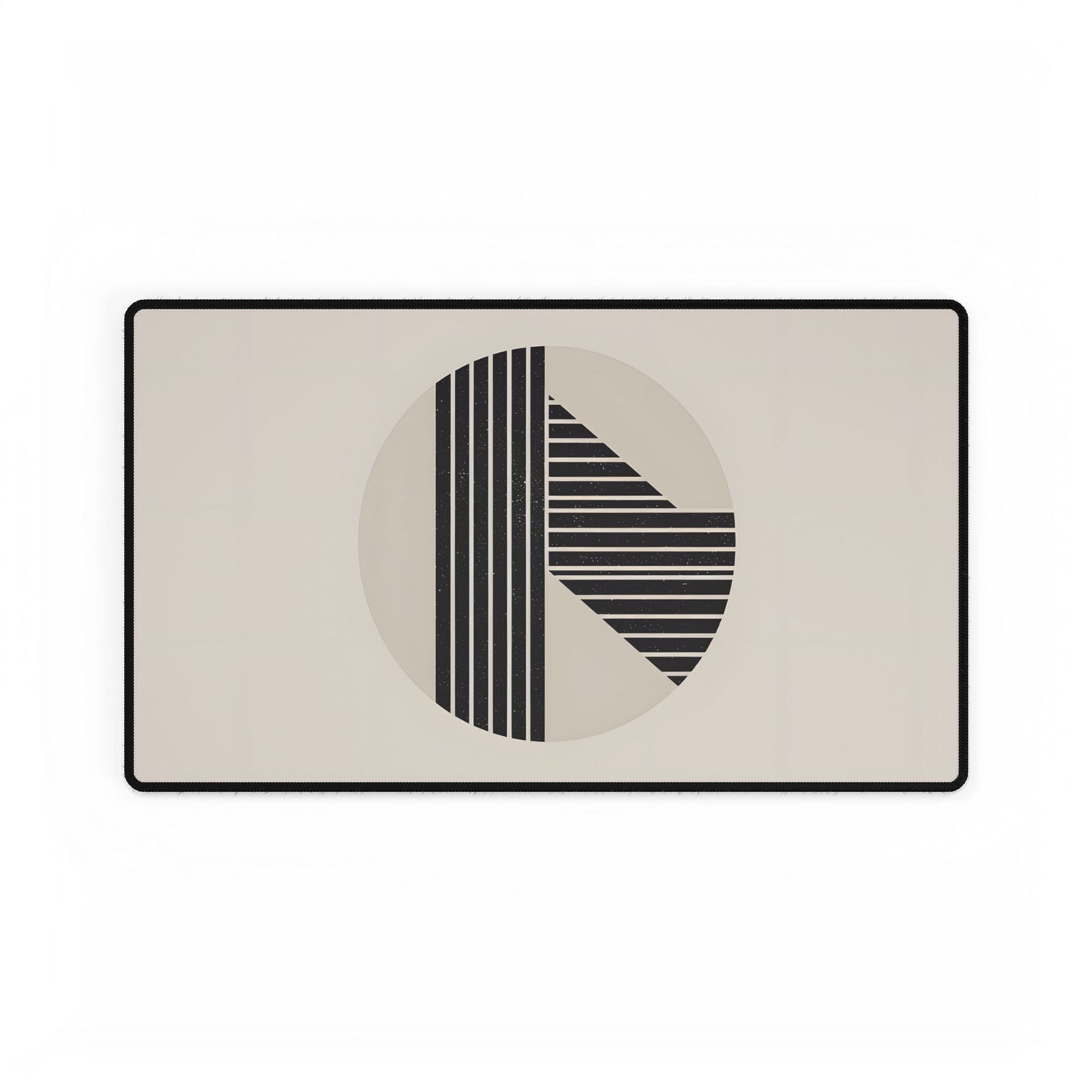 Modern Minimalist Poster: Bold Typography and Geometric Forms - Desk Mat