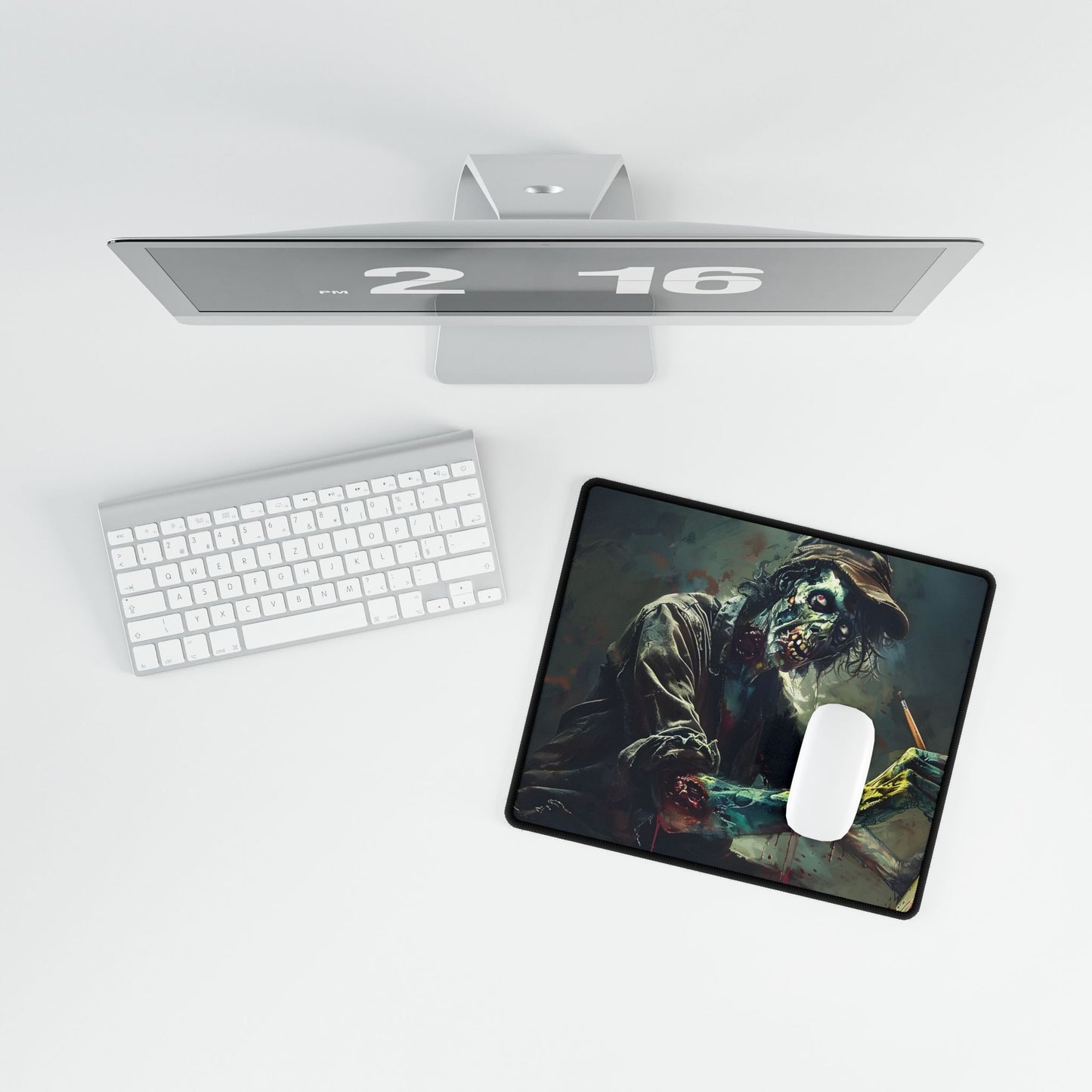 Zombie Horror Original Art: Original Artwork - Desk Mat