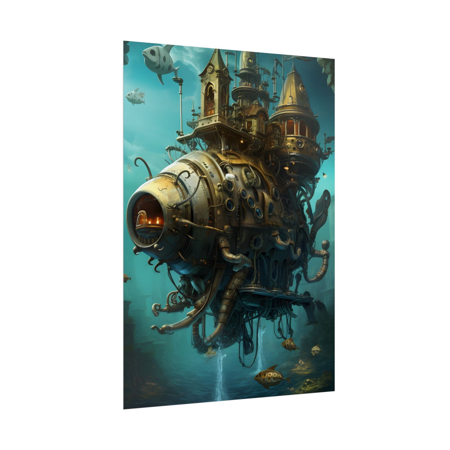 Steampunk Oceanic Adventure: Sailors on the High Seas - Poster