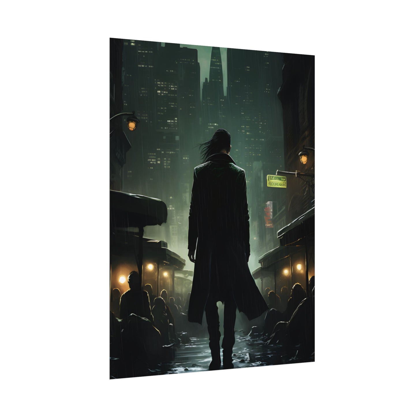 Urban Fantasy Detective: Noir City Night Art - Poster
