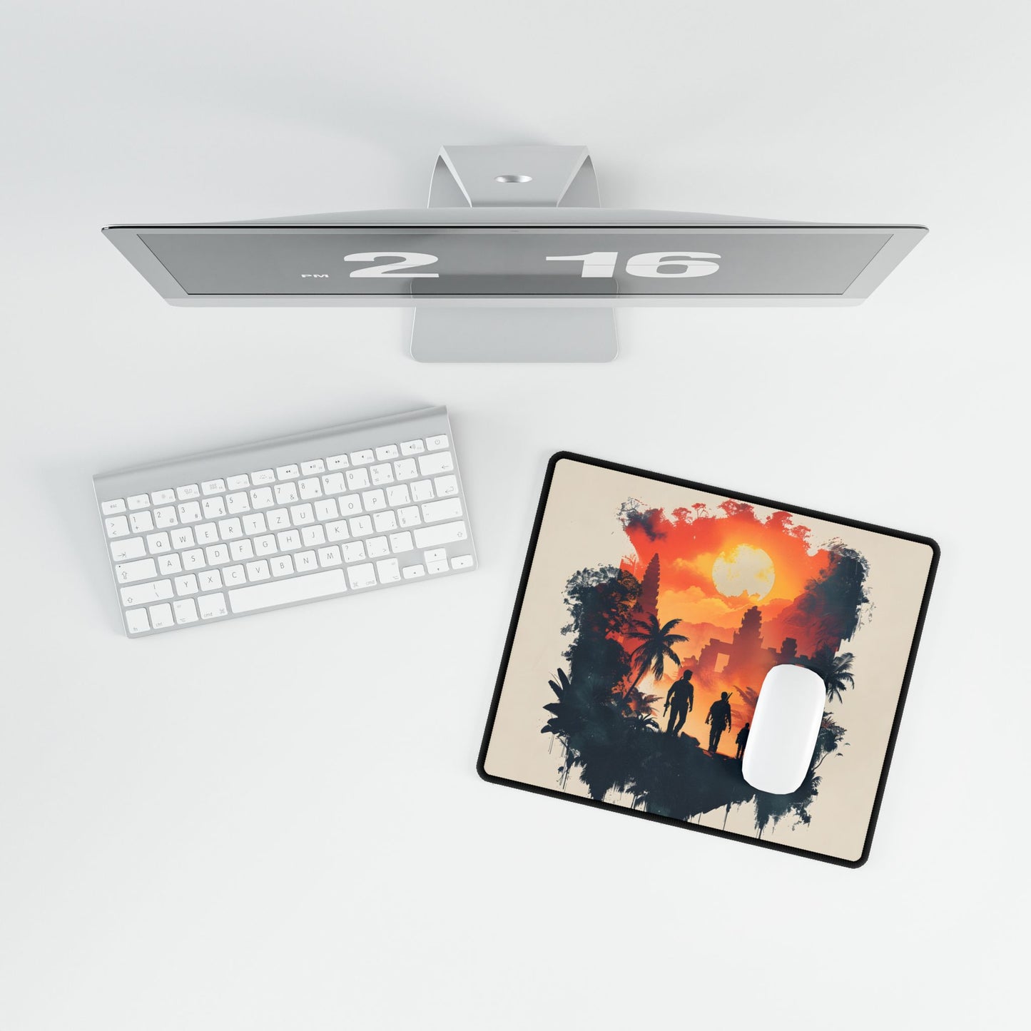 Nathan Drake's Adventure: Minimalist Illustration - Desk Mat