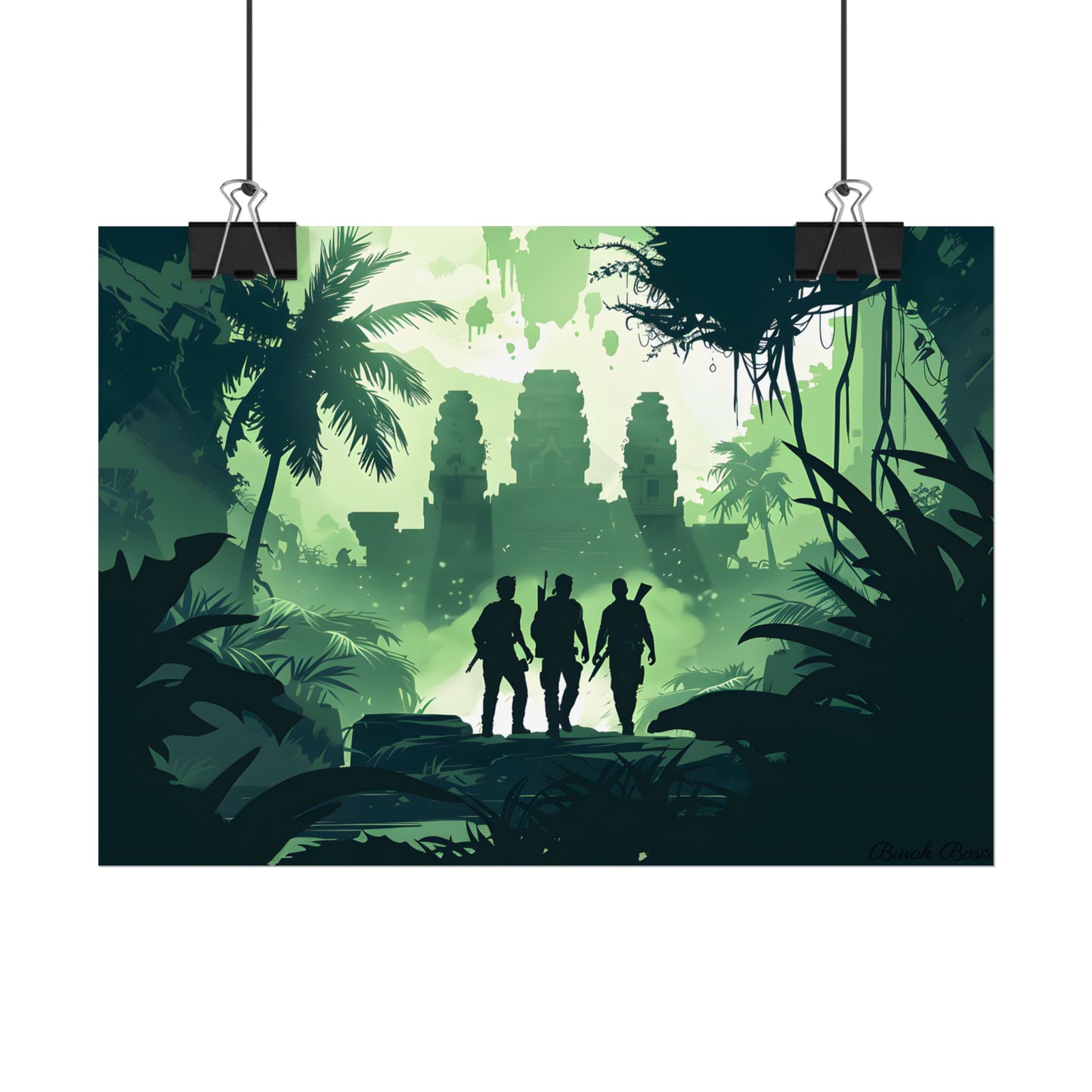 Young Adventurer: Minimalist Digital Portrait - Poster